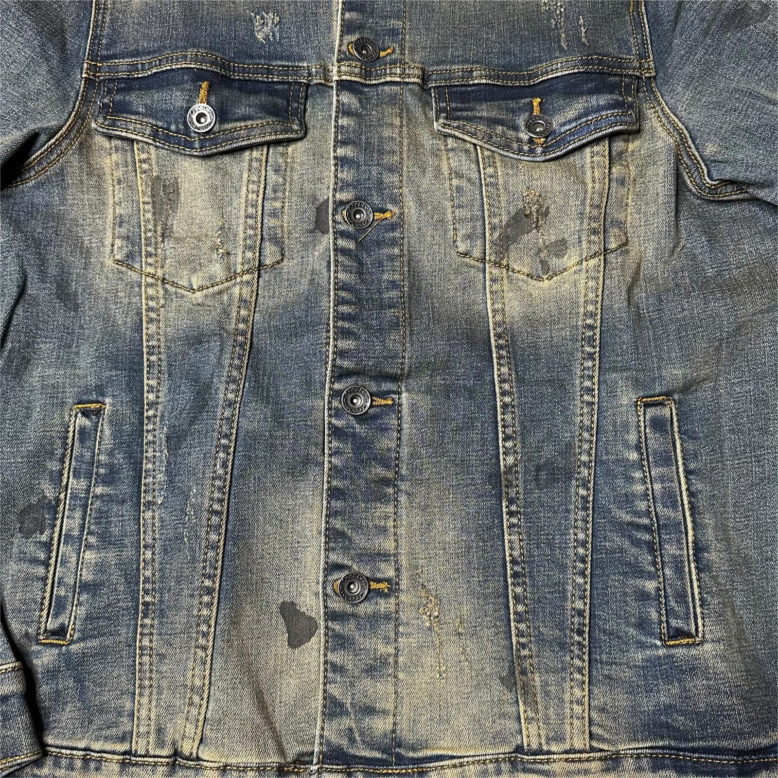 Crysp Denim NWT Crysp Denim Distressed Stretch Denim Jacket Mens M Size US M / EU 48-50 / 2 - 4 Thumbnail