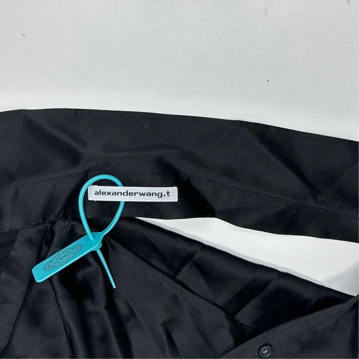 Alexander Wang Alexander Wang Black Off-Shoulder Long Sleeve Shirt - Size S / US 4 / IT 40 - 5 Thumbnail