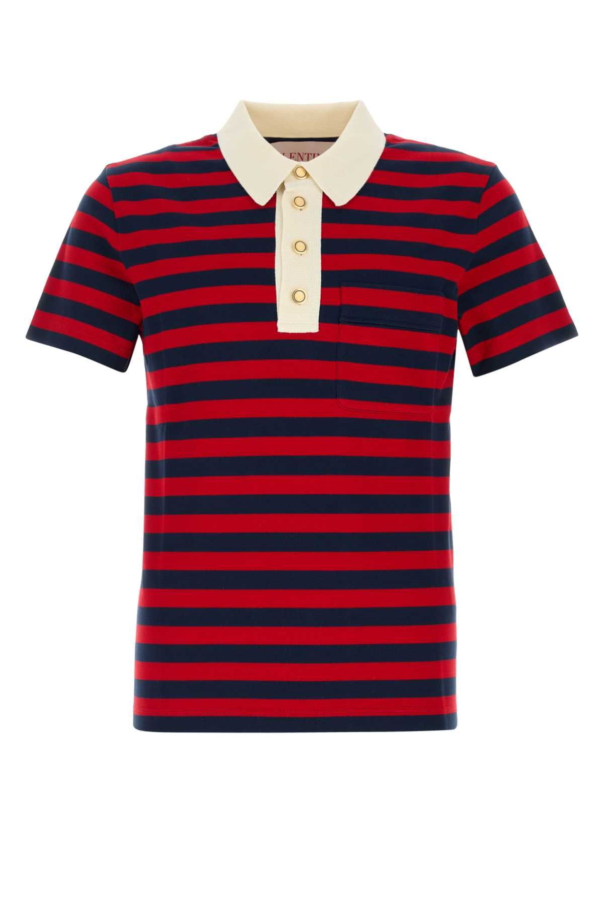 Valentino Embroidered Piquet Polo Shirt Size US XL / EU 56 / 4 - 1 Thumbnail