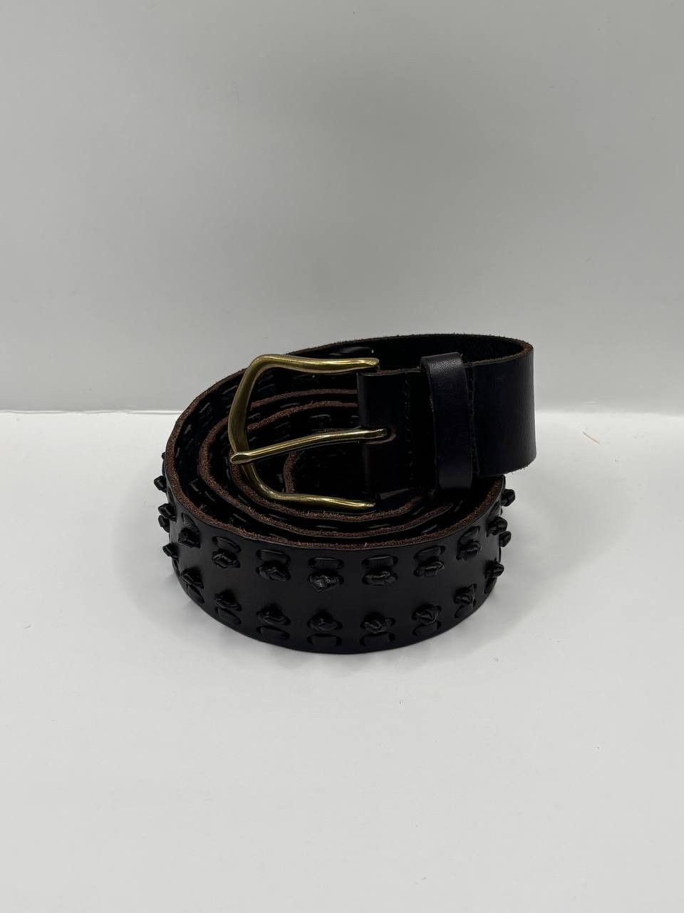 Vintage Pieces Amarion Studded Leather Belt - Size 95 - Boho Size 34 - 10 Thumbnail