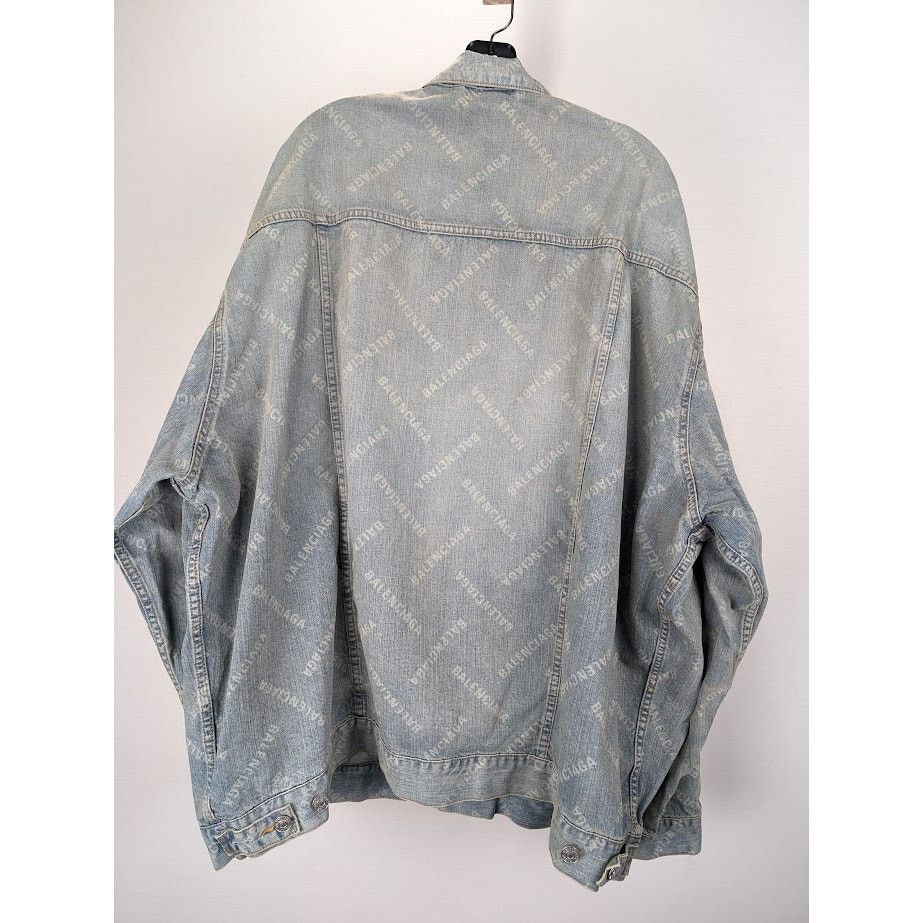 Balenciaga o1rshd1 Jacket Japanese Ring Blue Denim in Blonde Ring Size US L / EU 52-54 / 3 - 10 Thumbnail
