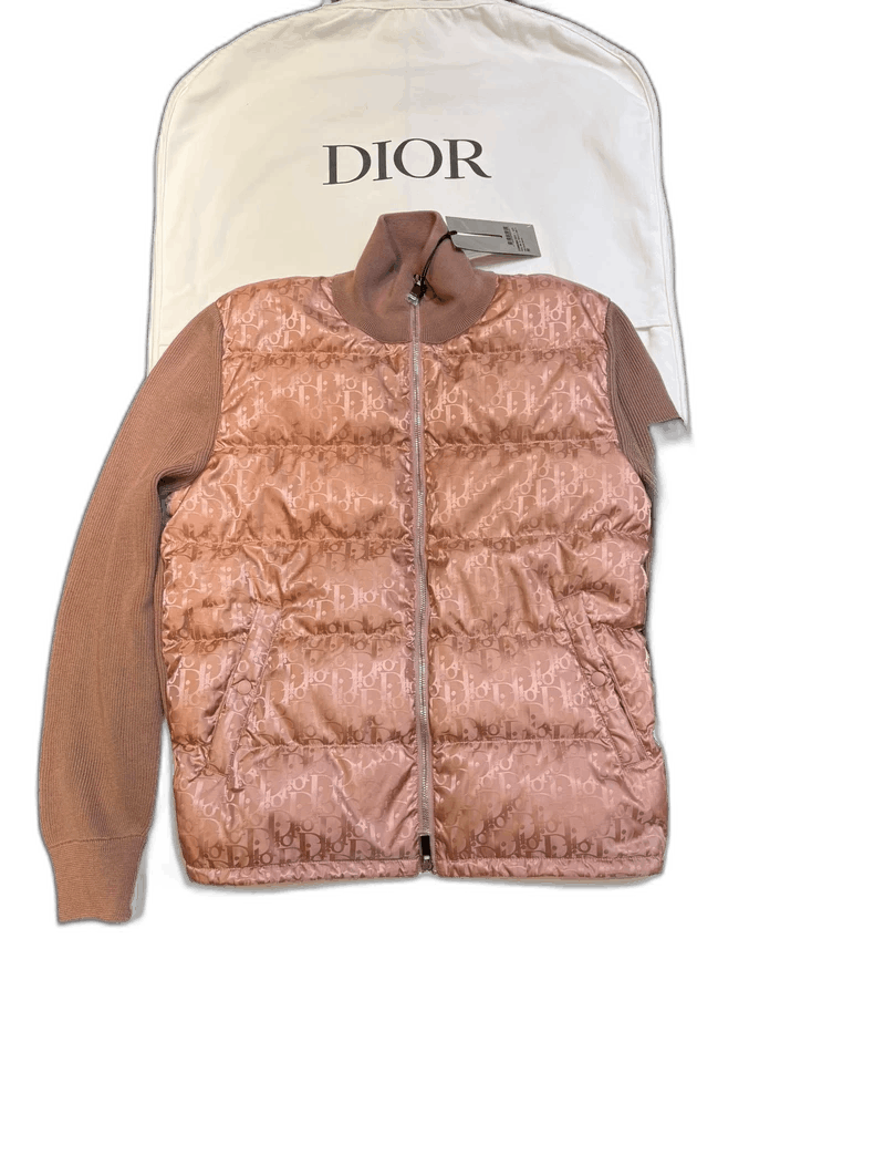 Dior Dior Pink Logo Down Jacket with Tags Size M / US 6-8 / IT 42-44 - 1 Thumbnail