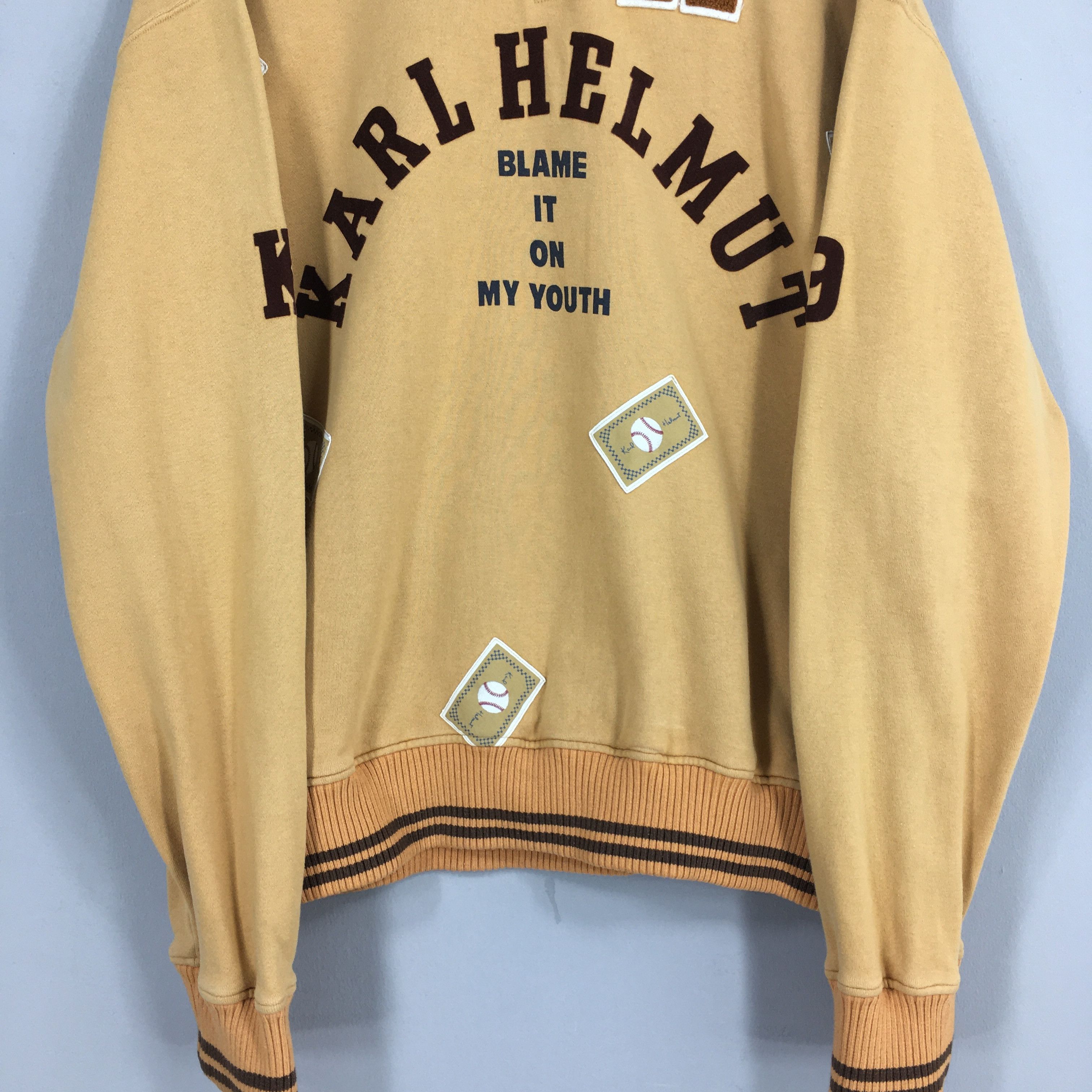 Designer × Karl Helmut × PPFM Vintage Karl Helmut Half Zipper Sweater Large Size US L / EU 52-54 / 3 - 3 Thumbnail