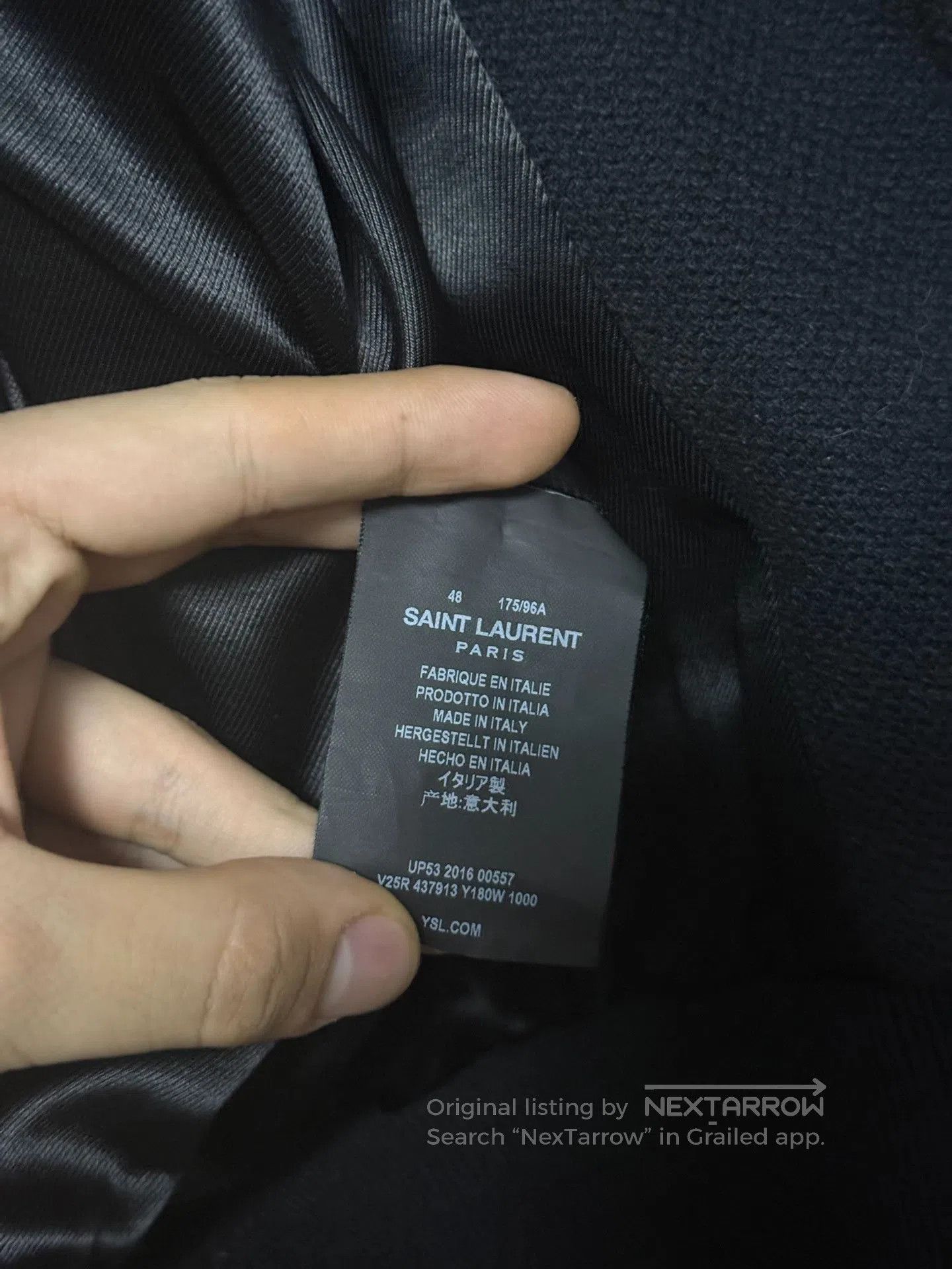 Saint Laurent Paris Saint Laurent Black White Striped Jacket. Size US M / EU 48-50 / 2 - 3 Thumbnail