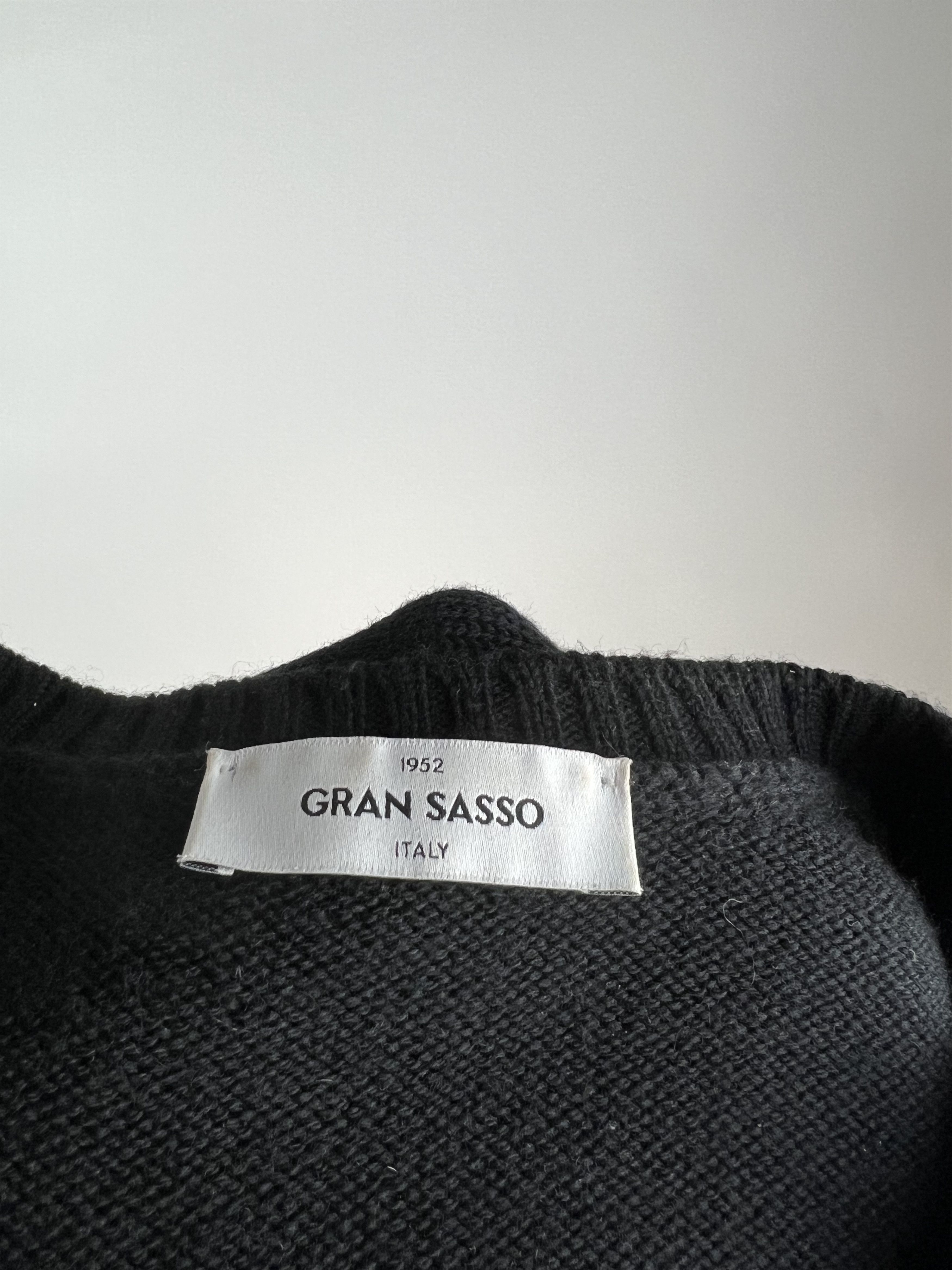 Gran Sasso Gran Sasso Women's Black Cashmere Sweater Pullover Size IT44 Size M / US 6-8 / IT 42-44 - 6 Thumbnail