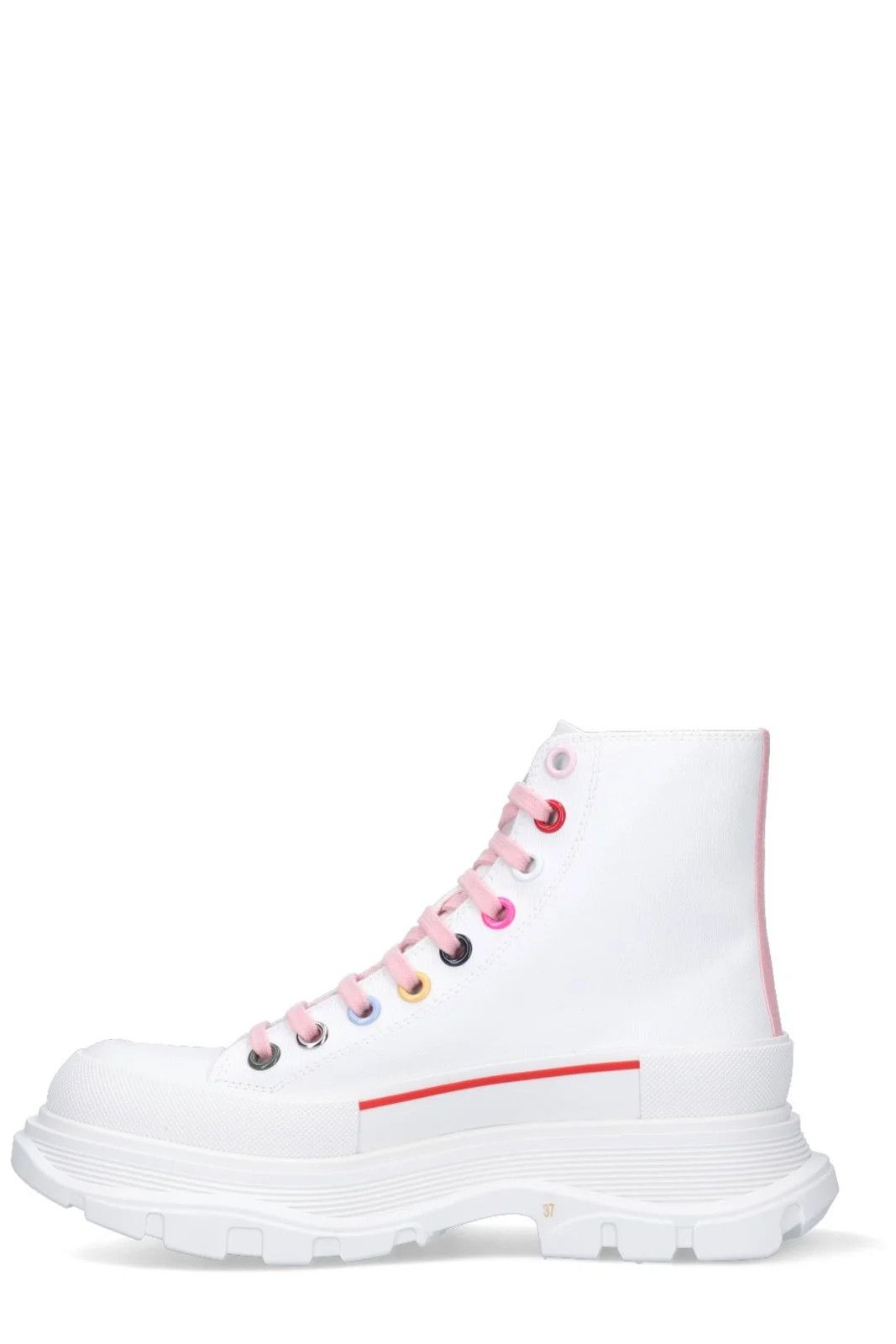 Alexander McQueen o1y0225 Hi-Top Sneakers in White Size US 11 / IT 41 - 3 Thumbnail