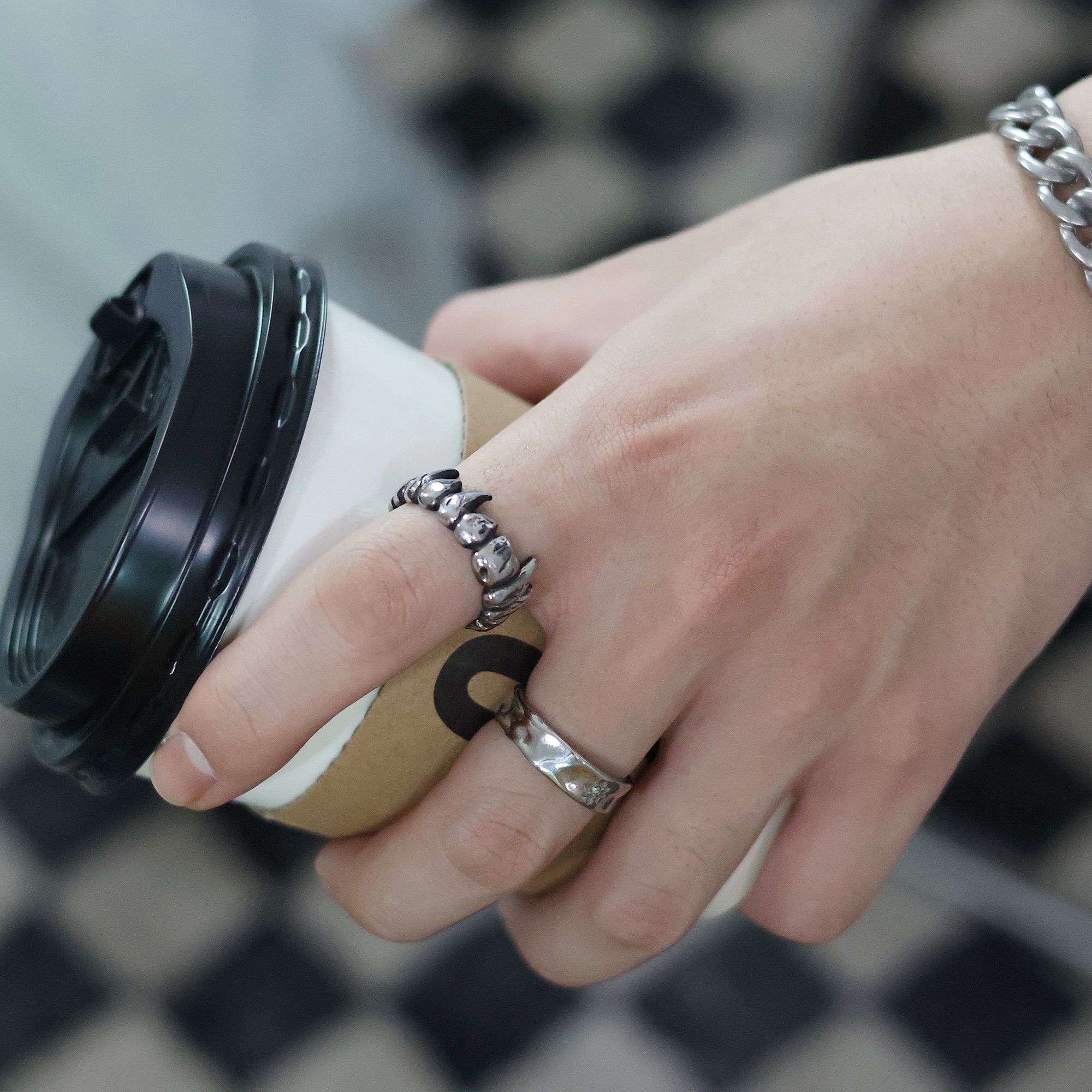 Jewelry Matchless Jewelry Rings Open Size Chrome Ring (Size 7-13) Size ONE SIZE - 2 Thumbnail
