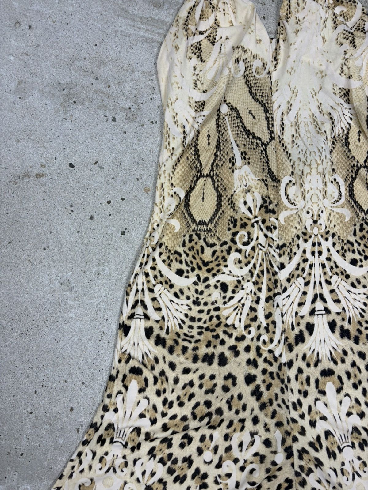 Roberto Cavalli Roberto Cavalli 2006 Leopard Snake Animal Print Halter Dress Size M / US 6-8 / IT 42-44 - 6 Thumbnail