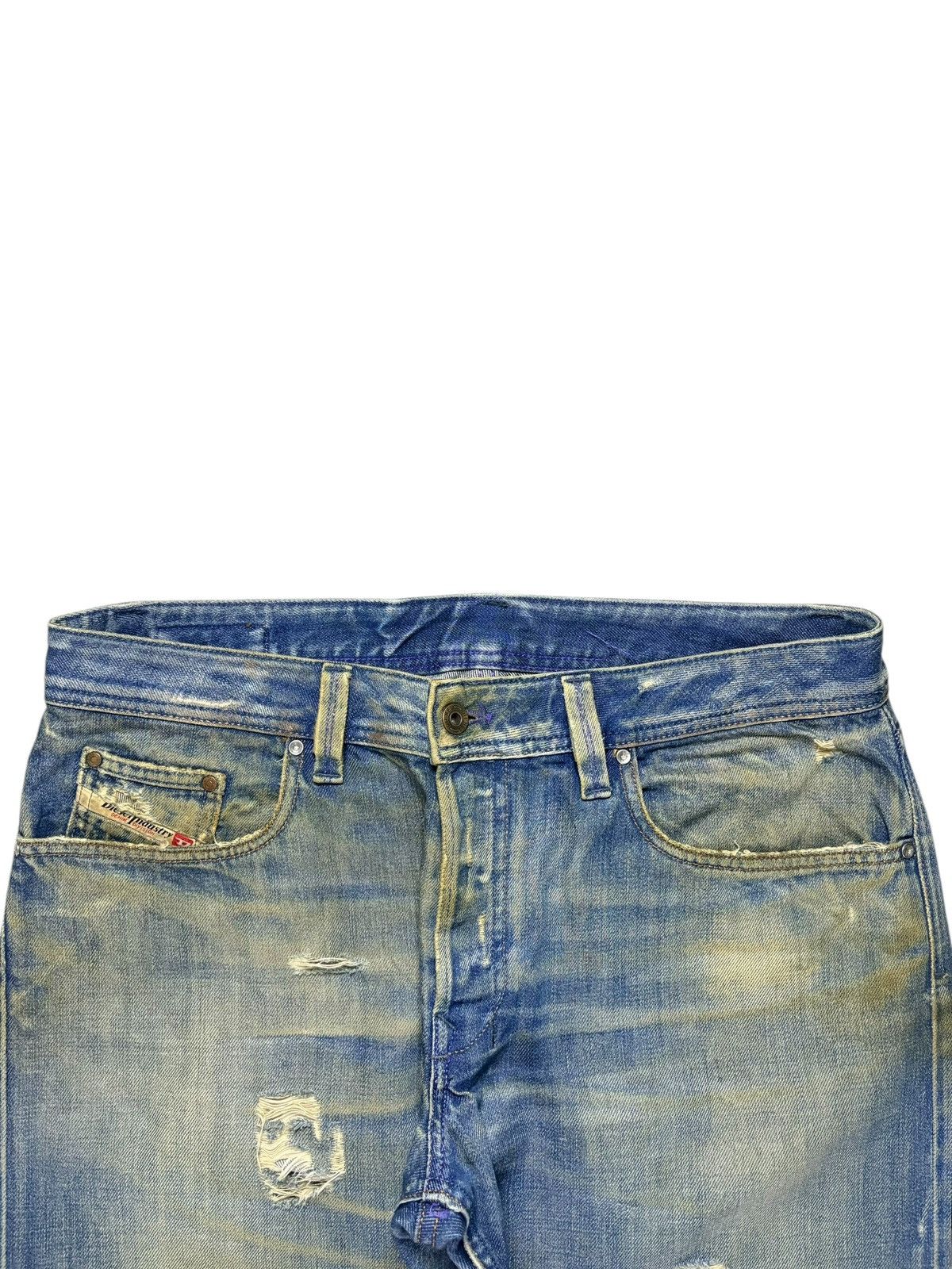 Diesel × Diesel Black Gold Vintage Italy Diesel Mud Wash Distressed Baggy Jeans Size US 36 / EU 52 - 4 Thumbnail