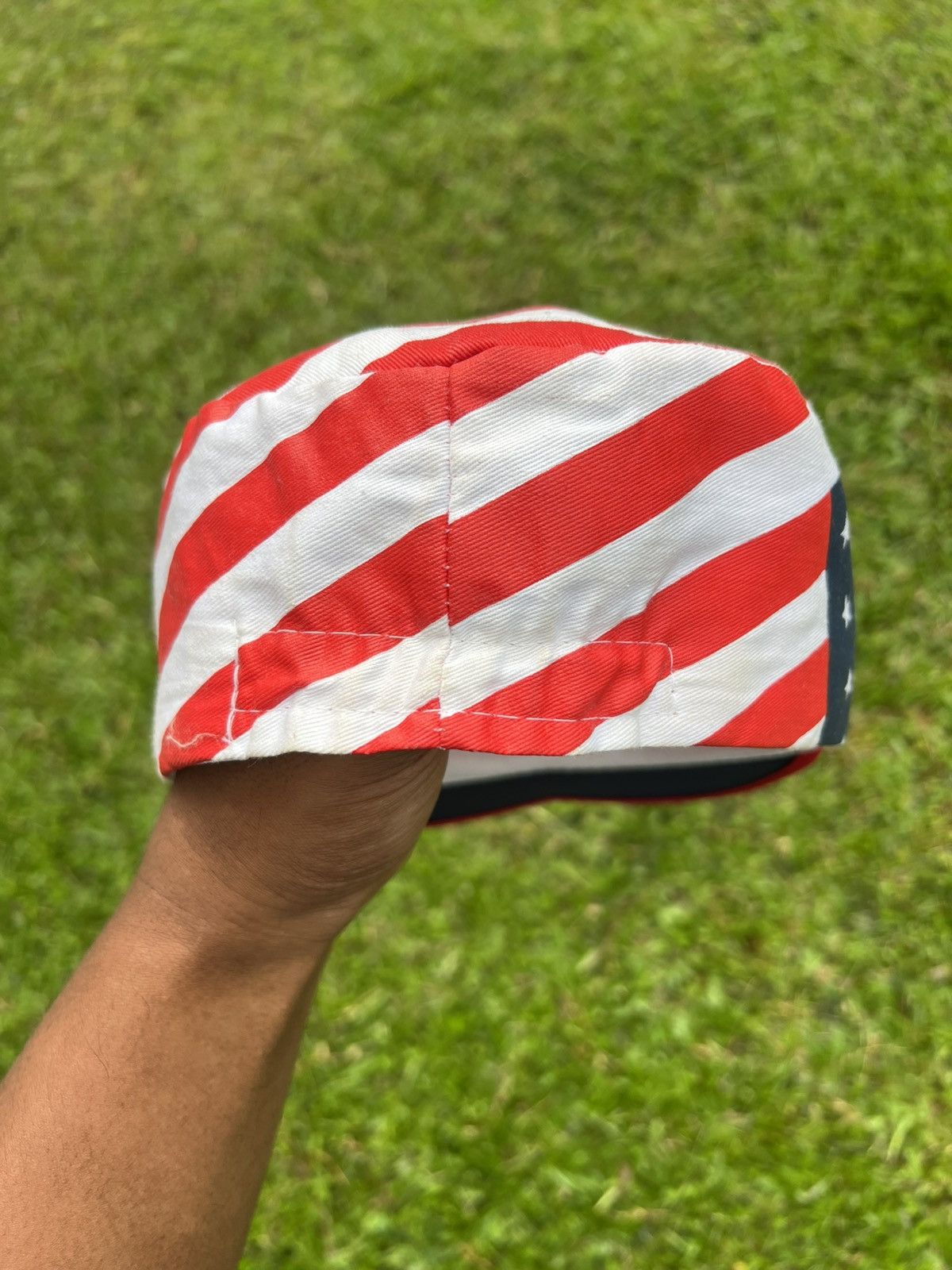 Vintage PAINTERS HAT AMERICA FLAG Size ONE SIZE - 4 Thumbnail
