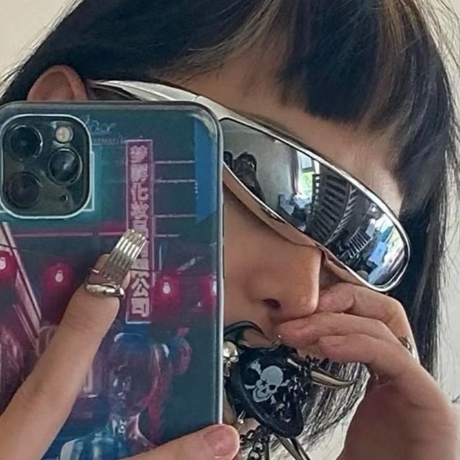 Electric Visual Retro Street ins style custom avant-garde sunglasses Size ONE SIZE - 2 Thumbnail