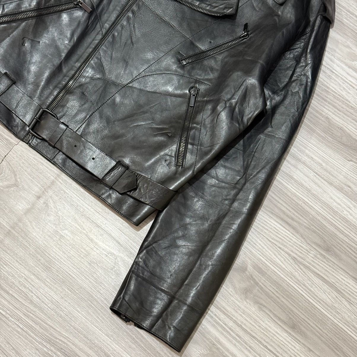 Gucci × Tom Ford FW98 Gucci Tom Ford Runway Leather Biker Jacket Size US L / EU 52-54 / 3 - 4 Thumbnail
