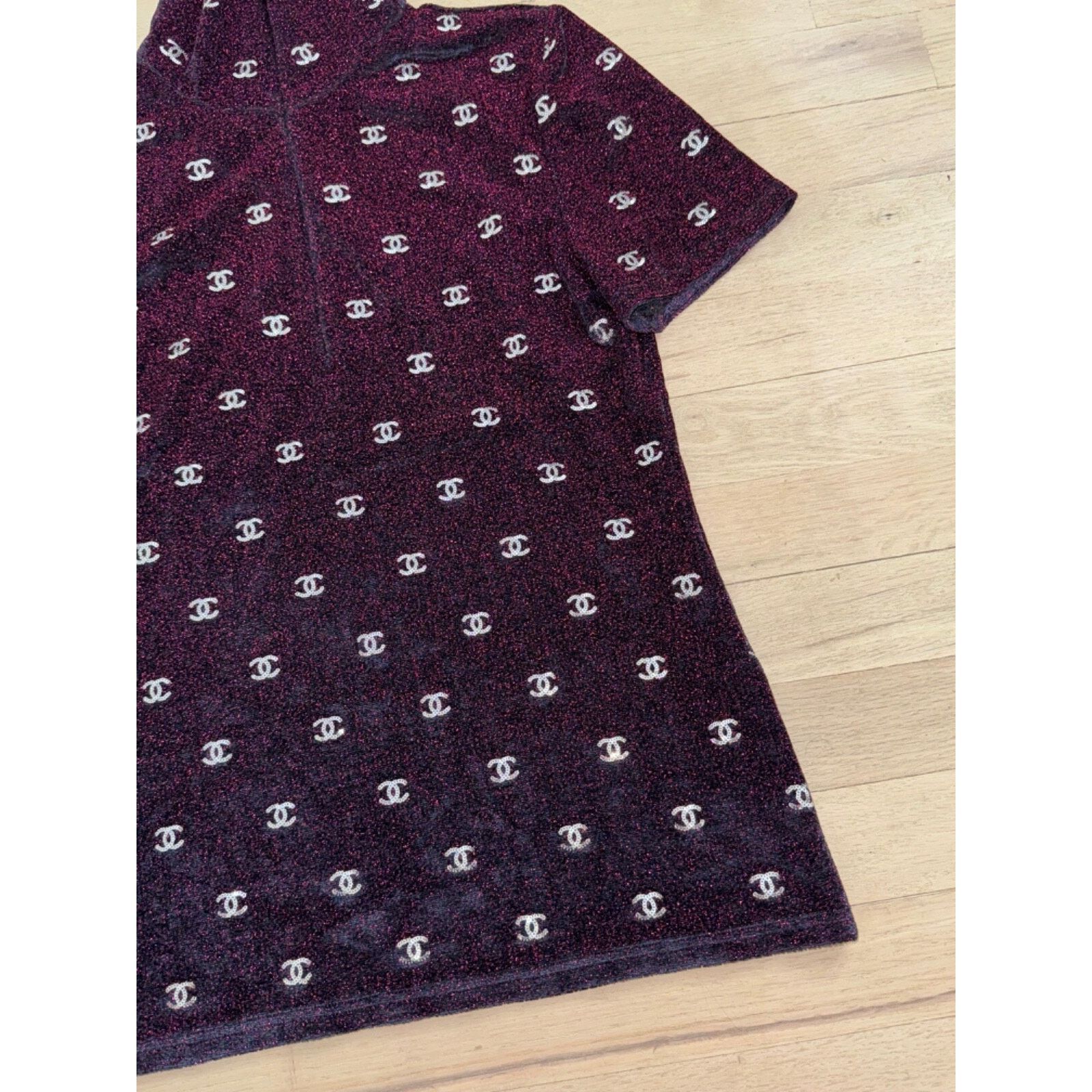 Chanel Chanel 20N Silver Sequin CC Logo Stretch Top T Shirt 38 Size XS / US 0-2 / IT 36-38 - 11 Thumbnail