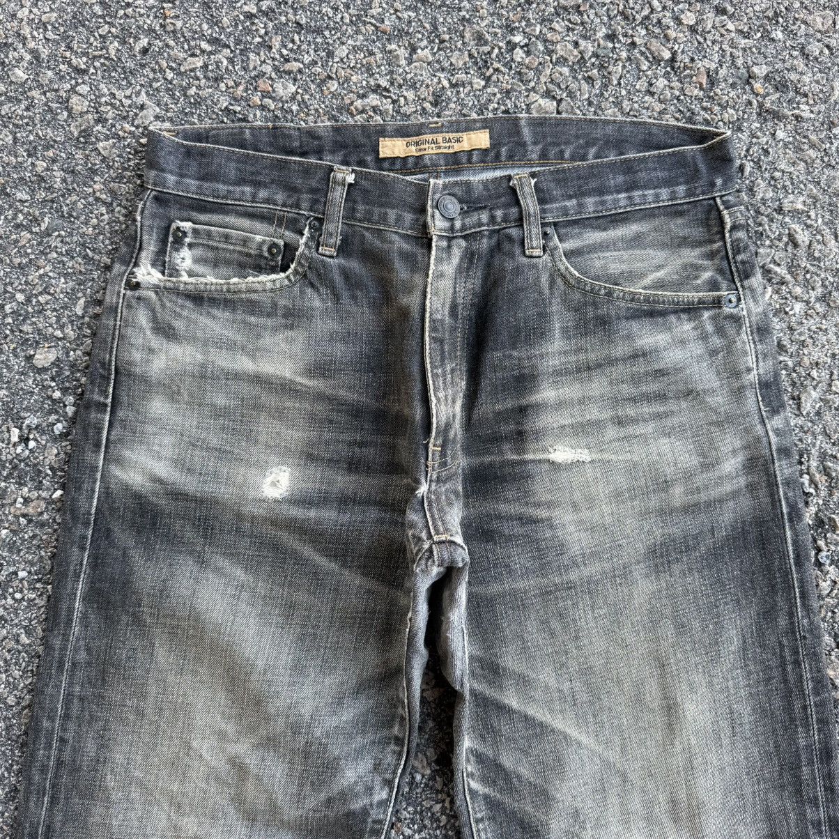 Japanese Brand VINTAGE S003 STRAIGHT FADED JEAN DENIM PANTS Size US 33 - 3 Thumbnail