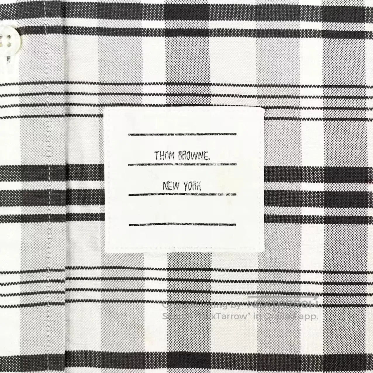 Thom Browne thom browne gray white plaid button. Size US M / EU 48-50 / 2 - 4 Thumbnail