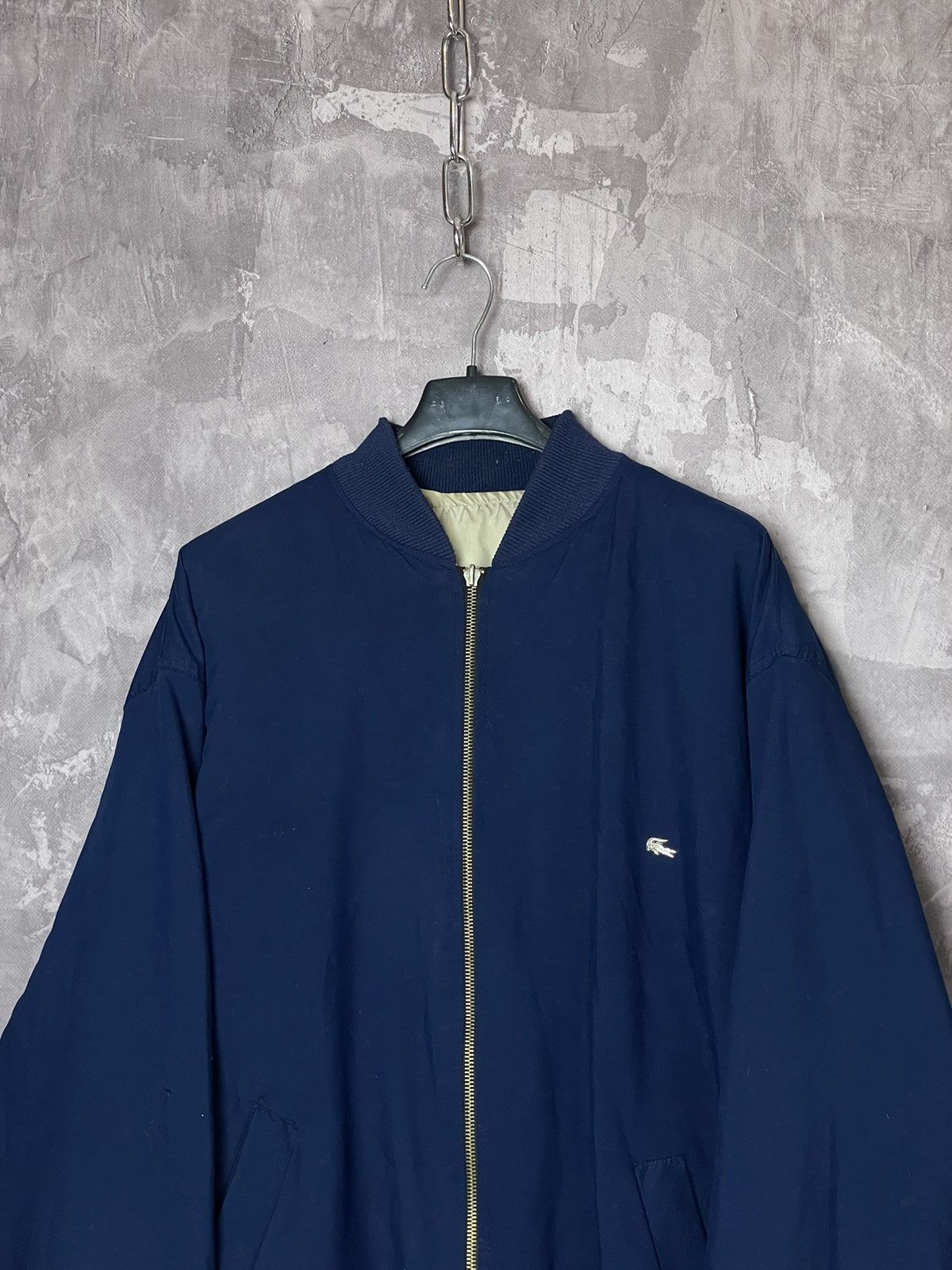 Other Vintage Lacoste bomber reversible jacket 80s 90 zip Size US L / EU 52-54 / 3 - 2 Thumbnail