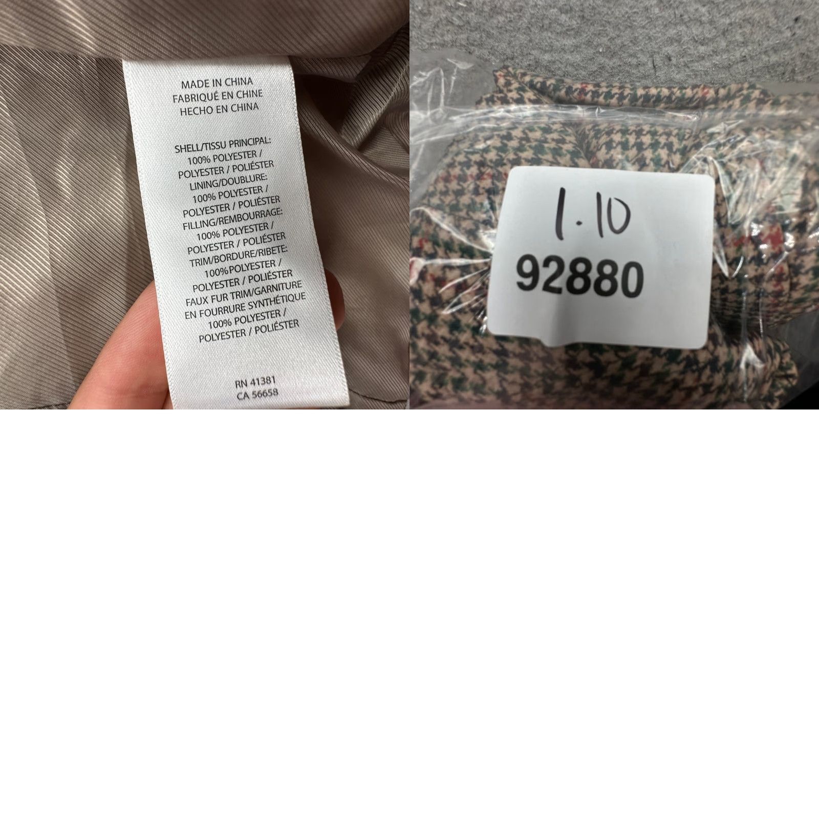 Ralph Lauren VINTAGE Lauren Ralph Lauren Houndstooth Corduroy-Trim Quilted Coat Women XL Merlot 24480 Womens XL Merlot Houndstooth Corduroy-Trim Quilted Coat Size XL / US 12-14 / IT 48-50 - 9 Thumbnail