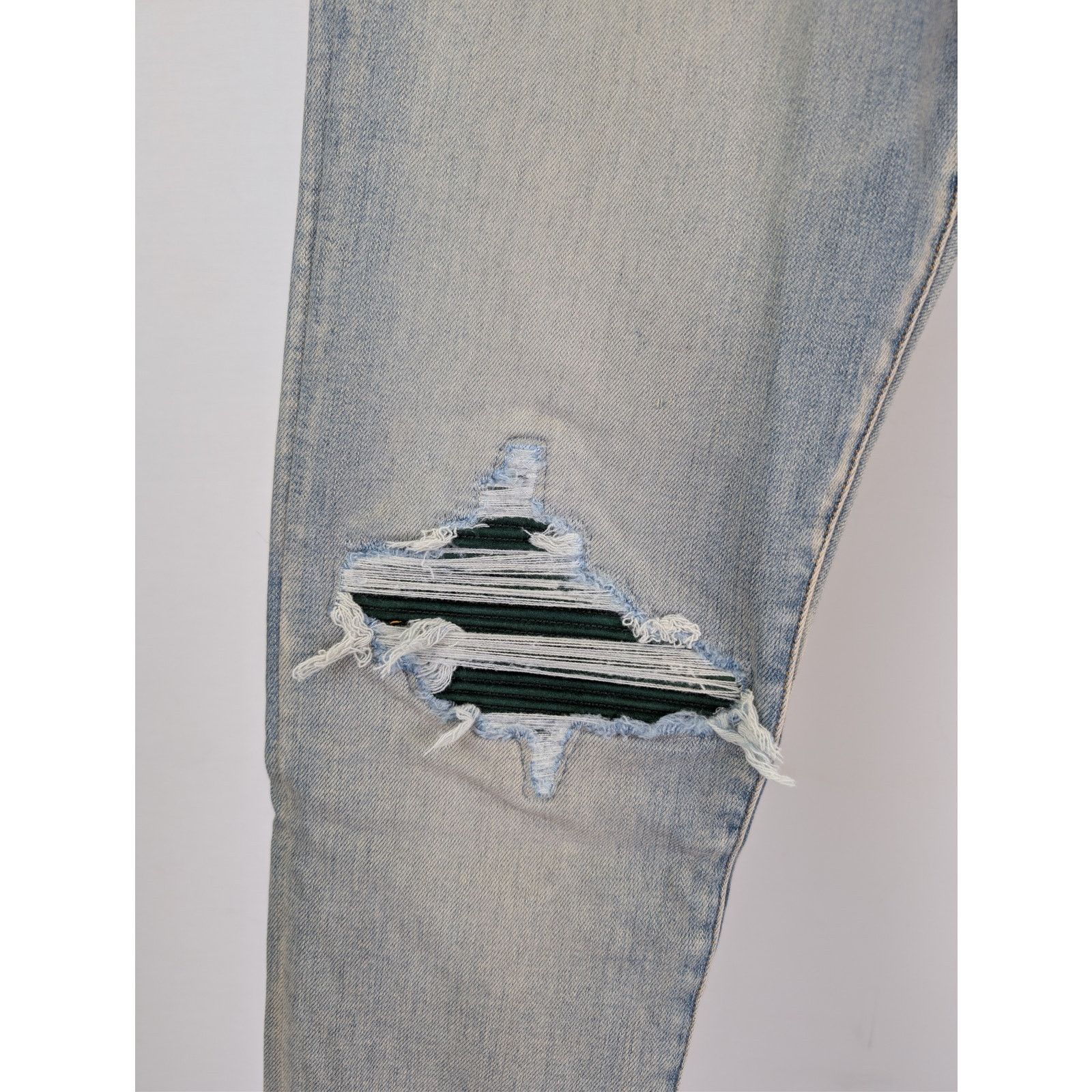 Amiri o1rshd1 Suede MX1 Jean Denim Jeans in Antique Indigo Size US 33 - 6 Thumbnail