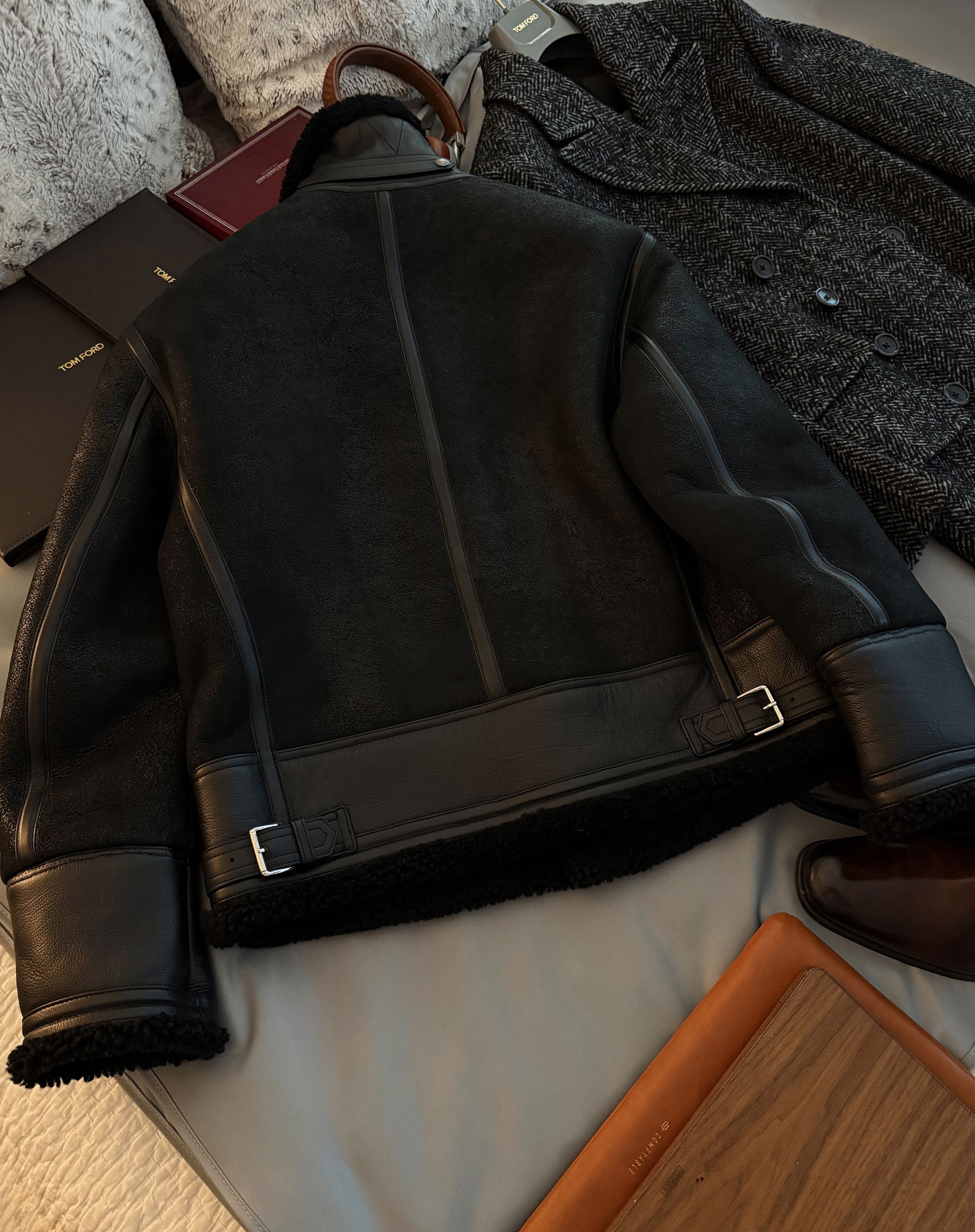 Tom Ford A Menswear Grail: Rare $11K Shearling Tailored To Perfection Size US L / EU 52-54 / 3 - 18 Thumbnail