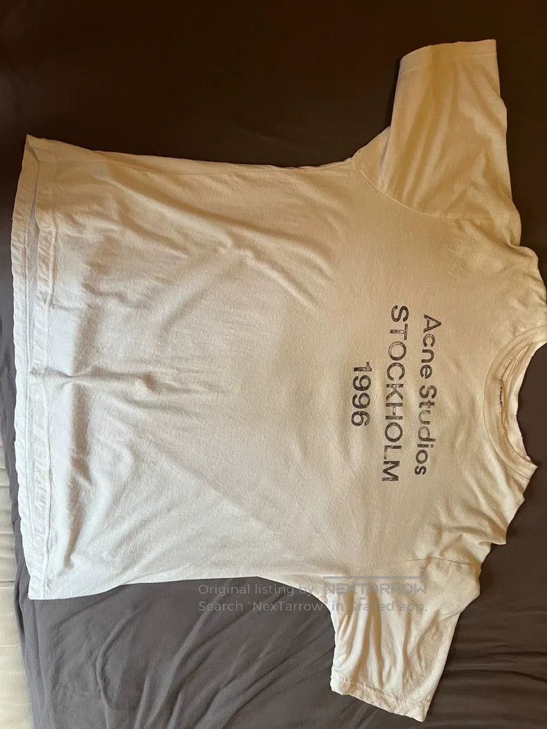 Acne Studios Acne Studios White 1996 Letter Print Vintage Short-Sleeve Size US L / EU 52-54 / 3 - 1 Thumbnail