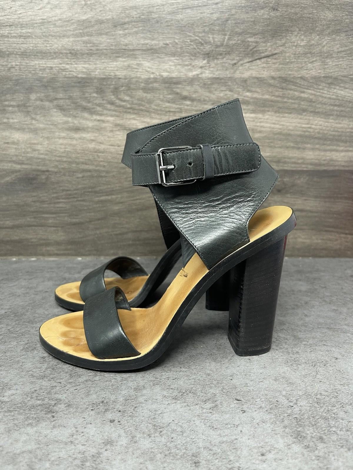 Vince Vince Shoes Womens Size 5 Nicole Black Leather Block Heel Size US 5 / IT 35 - 1 Thumbnail