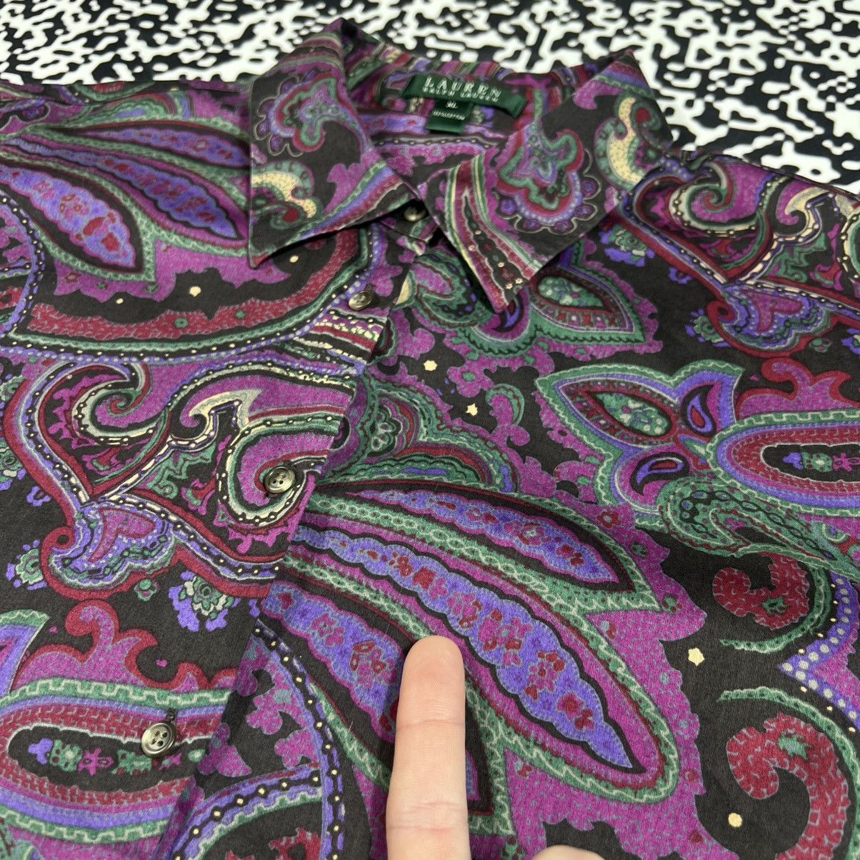Polo Ralph Lauren Vintage Y2K Polo Ralph Lauren Abstract Style Shirt Retro Size XL / US 12-14 / IT 48-50 - 13 Thumbnail