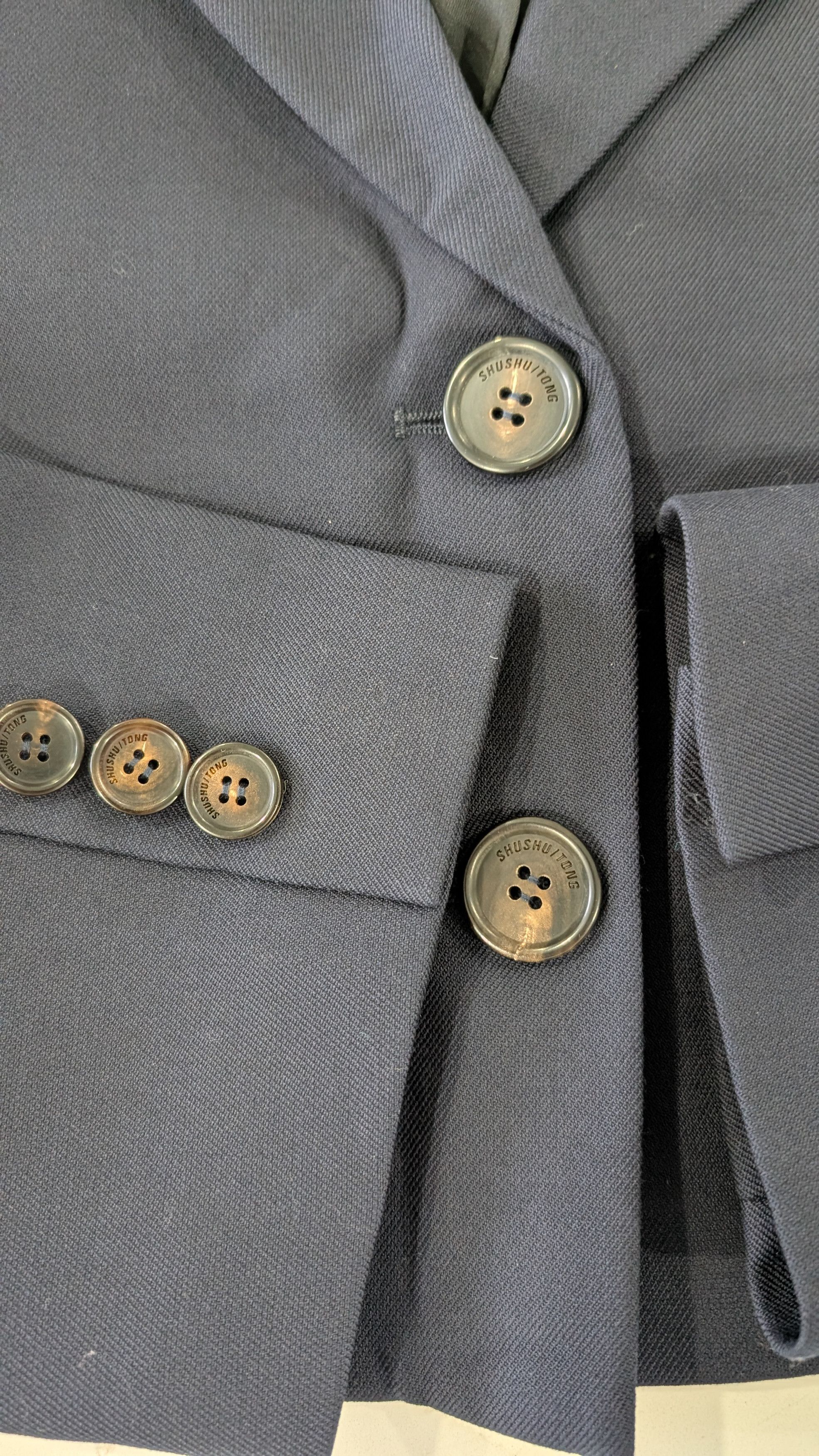 Shushu/Tong SHUSHU/TONG Cropped Puff Sleeve Blazer Size L Size L / US 10 / IT 46 - 4 Thumbnail