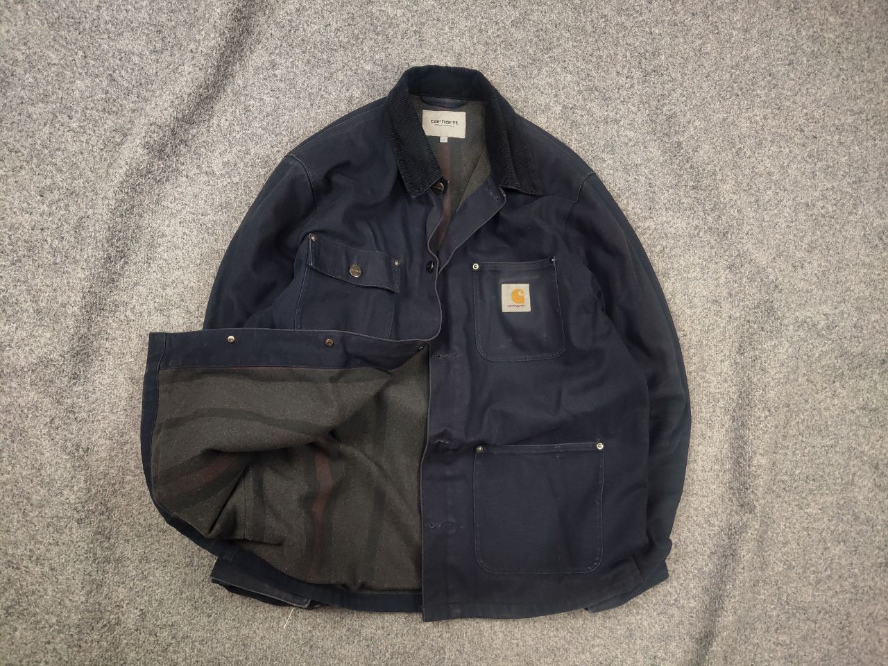 Carhartt Vintage Carhartt michigan Faded Canvas Linen Pocket Jacket Size US L / EU 52-54 / 3 - 1 Thumbnail