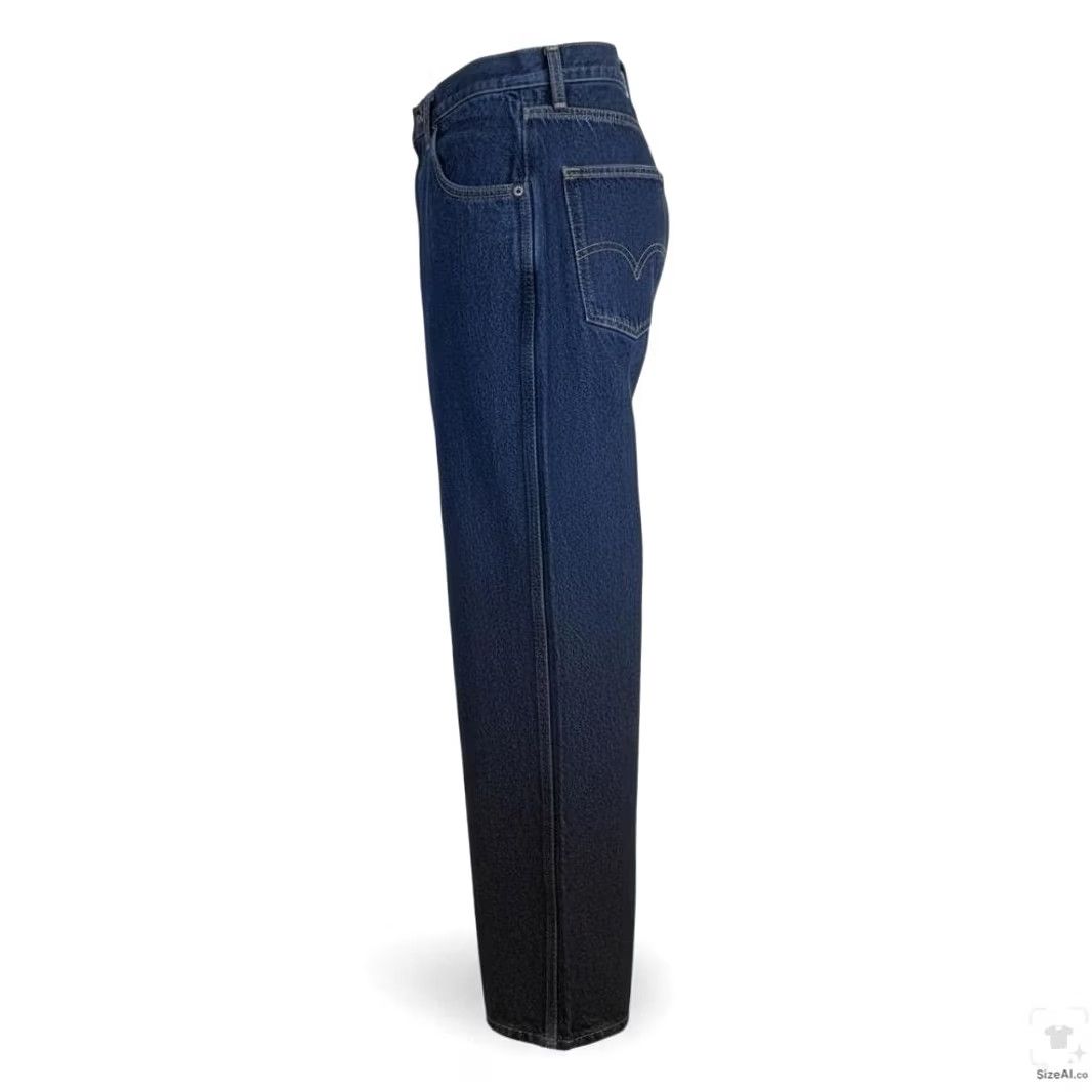 Dickies Dickies Jeans Mens 32x30 Blue Dark Wash Straight Relaxed Denim Zip Fly Vintage No (Logo) USA Size US 32 / EU 48 - 3 Thumbnail