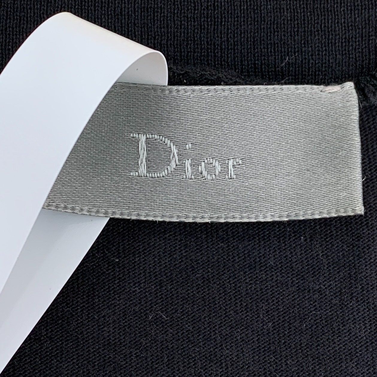 Dior [Dior] Logo Lettering Portrait Print Round-Neck Black Cotton Size US S / EU 44-46 / 1 - 2 Thumbnail