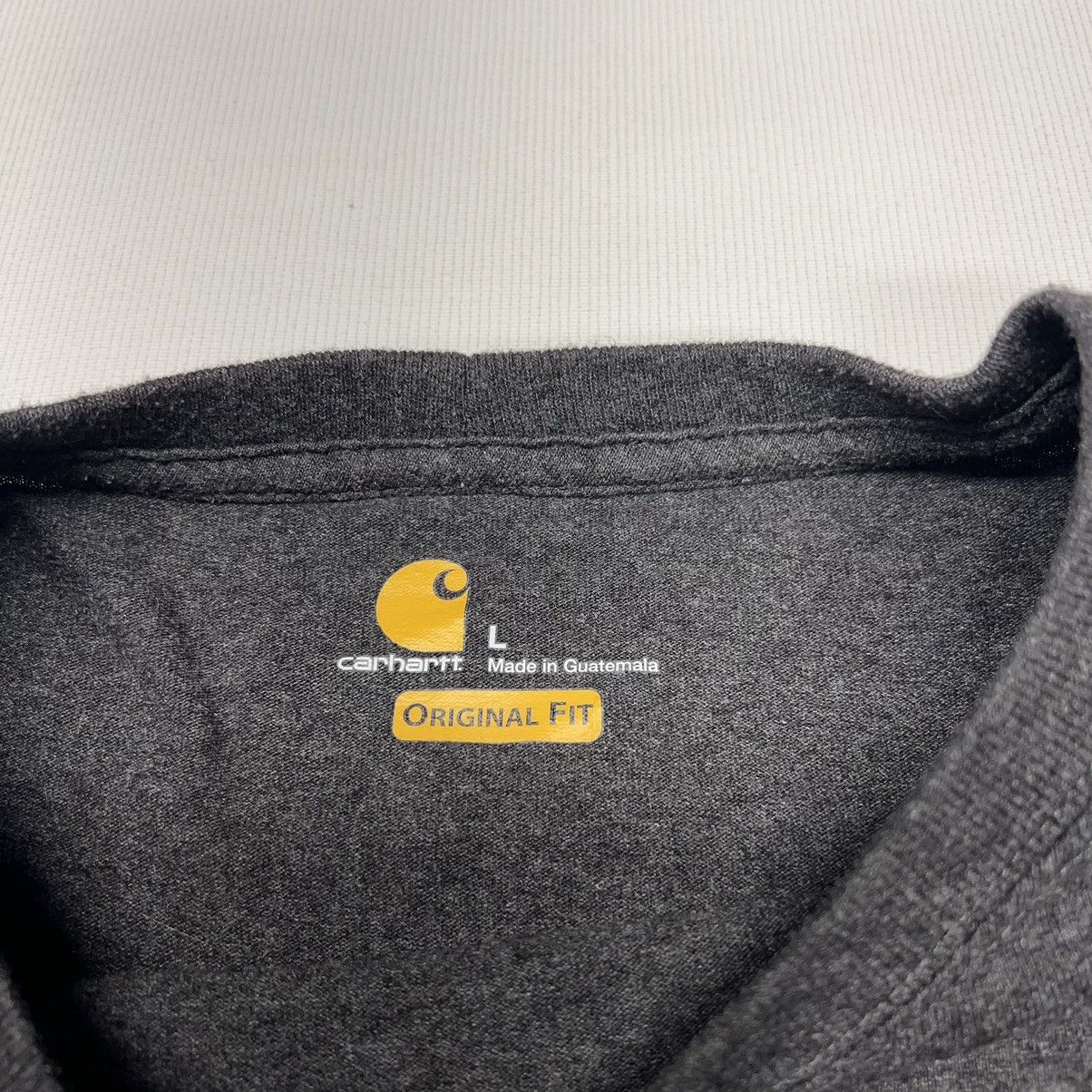 Carhartt Carhartt Tee Shirt Grey Long Sleeve Original Pocket Workwear Size US L / EU 52-54 / 3 - 6 Thumbnail
