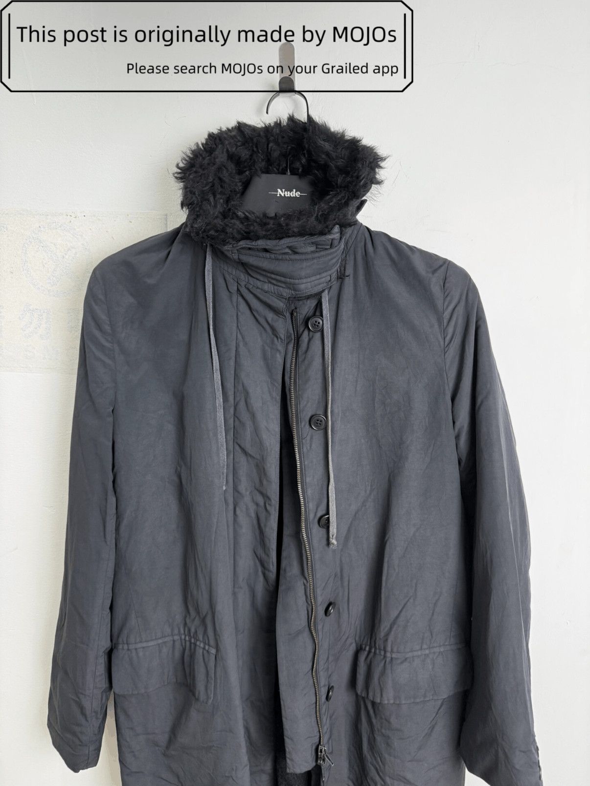 Helmut Lang Sz 40 Helmut Lang 99AW Fur Neck Parkas mojos16441215 Size US M / EU 48-50 / 2 - 2 Thumbnail