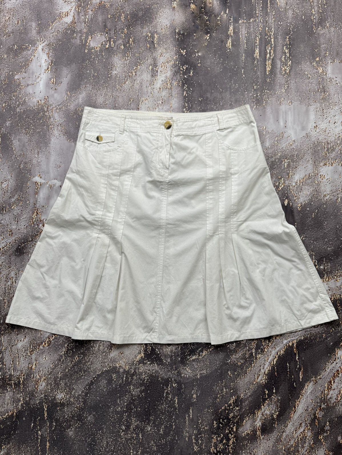 Vintage Vintage Flared Mini Skirt Size 32" / US 10 / IT 46 - 1 Thumbnail