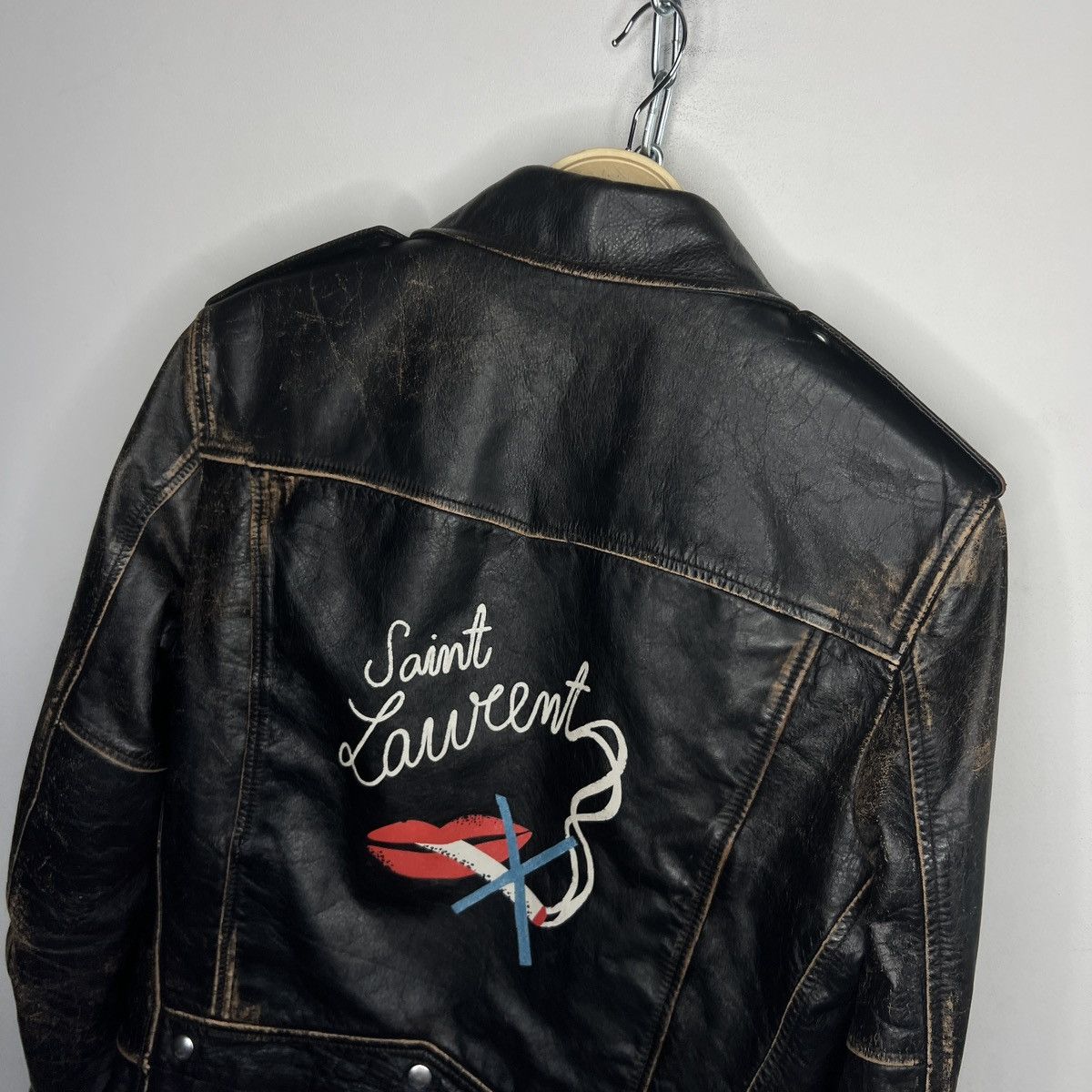 Saint Laurent Paris Saint Laurent anti-smoking leather jacket Size US M / EU 48-50 / 2 - 5 Thumbnail