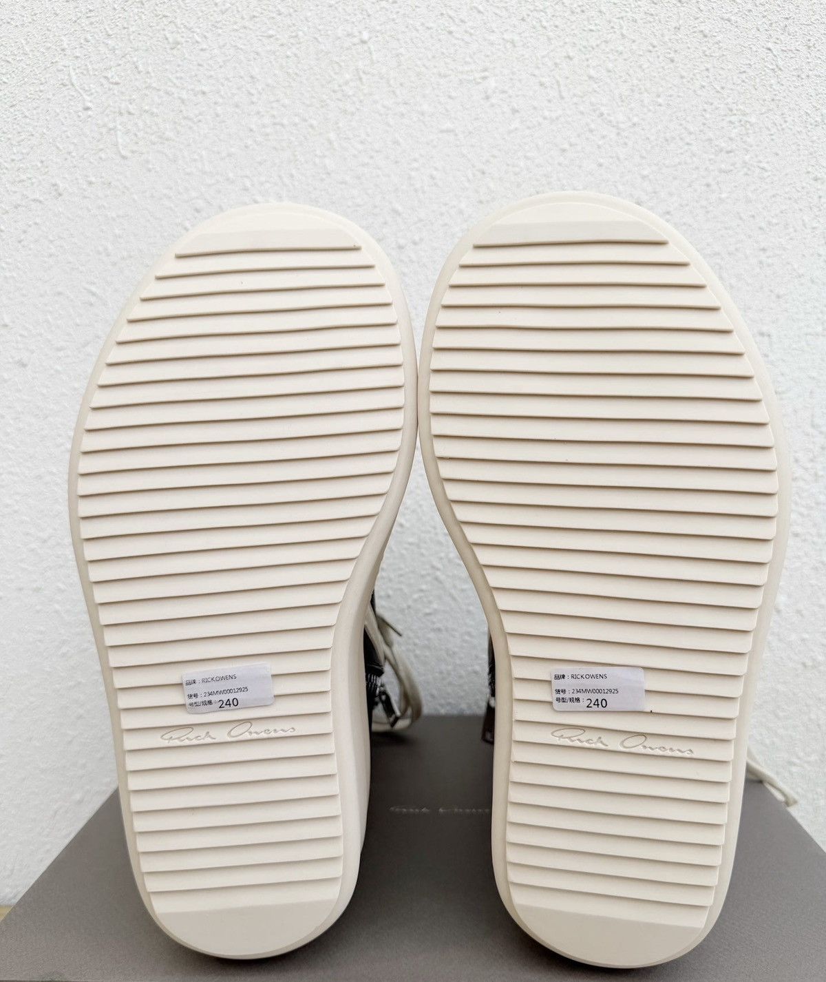 Rick Owens Rick Owens platform high-top sneakers, black and white Size US 7 / IT 37 - 8 Thumbnail