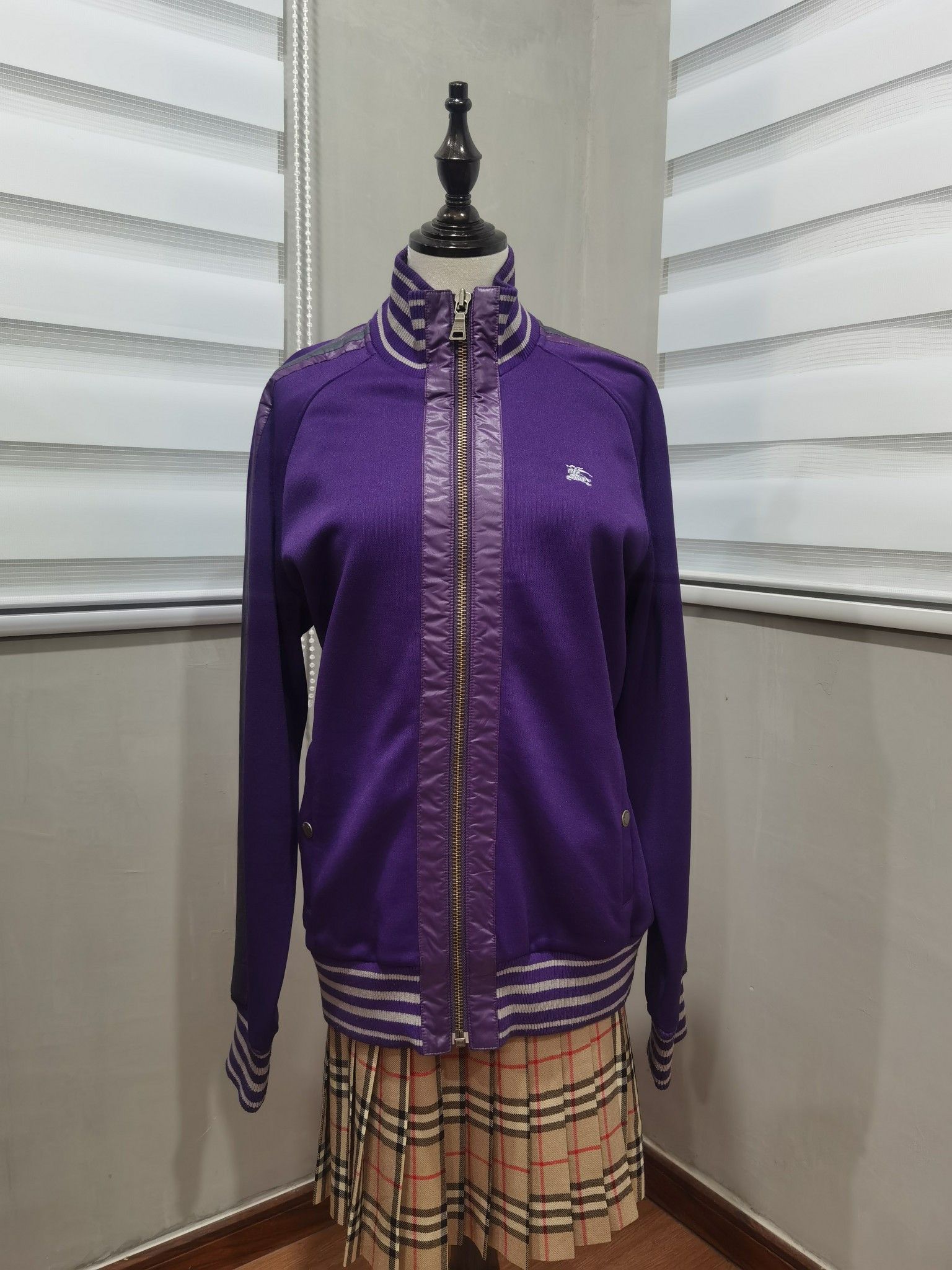Burberry BURBERRY BLACK LABEL purple jacket S 2240 Size S / US 4 / IT 40 - 3 Thumbnail