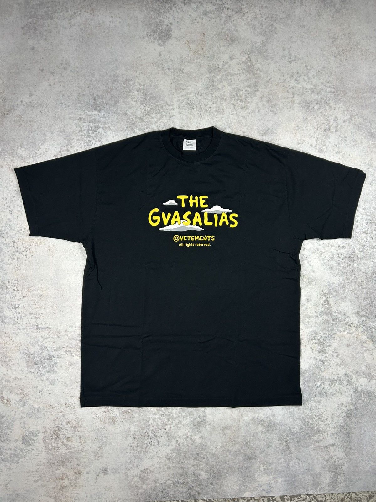 Vetements The Gvasalias Cartoon Logo T- Shirt