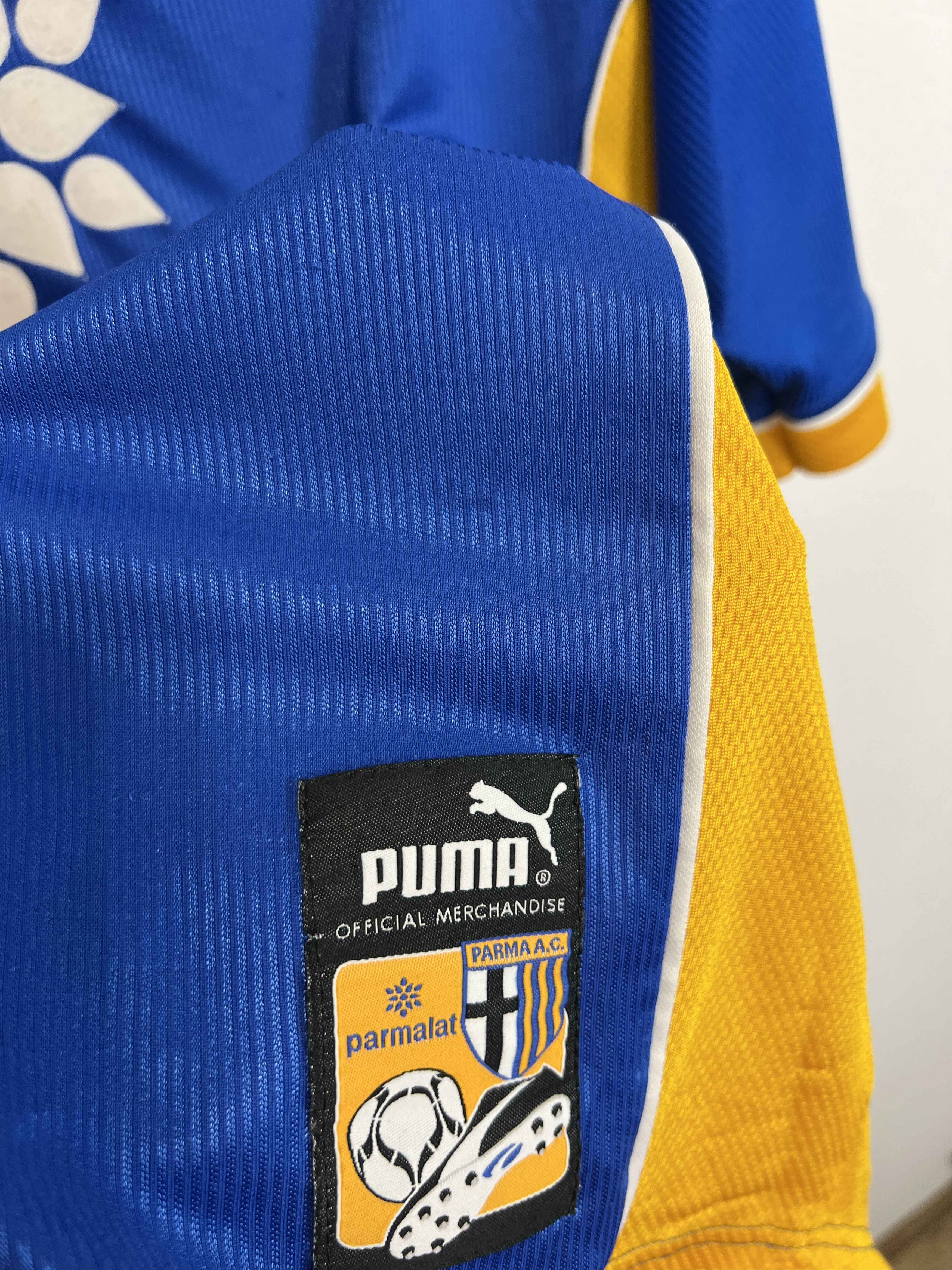 Puma Parma Away football shirt 1997 Soccer Jersey Maglia Trikot Size US L / EU 52-54 / 3 - 7 Thumbnail