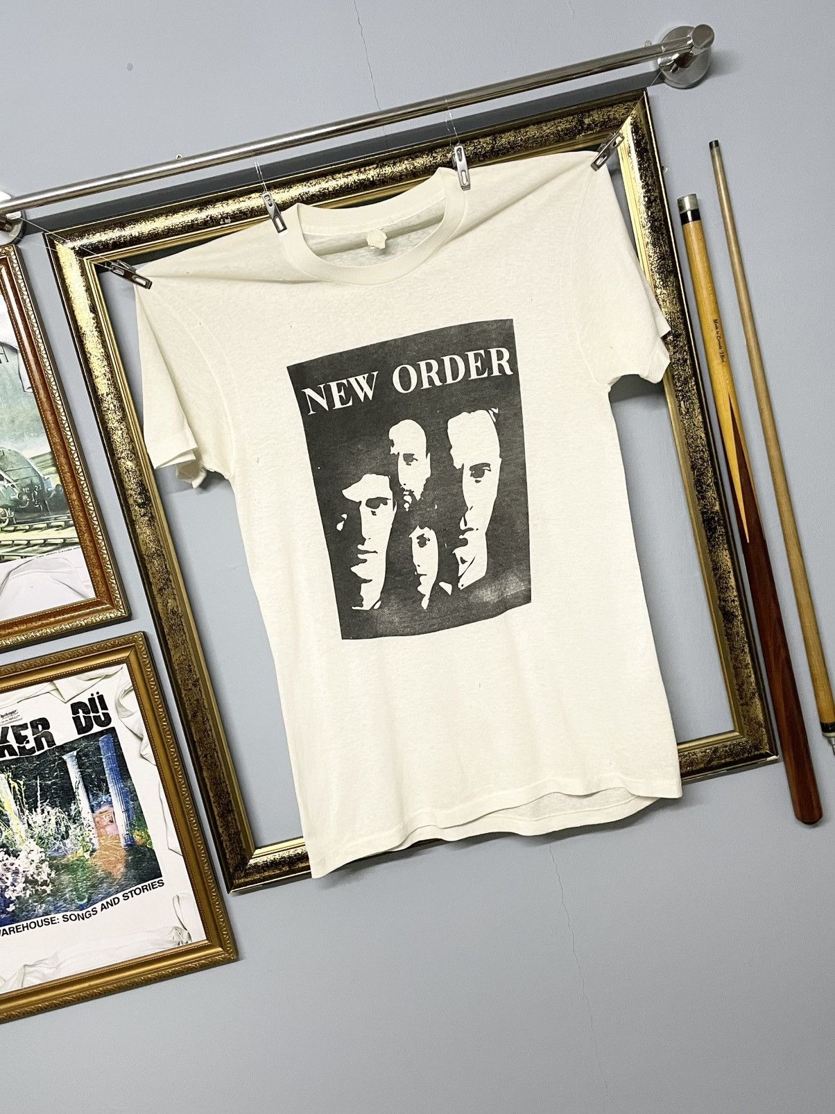 Vintage Vintage 80s New Order Post Punk Single Stitch Rare Find Tee Size US M / EU 48-50 / 2 - 2 Thumbnail