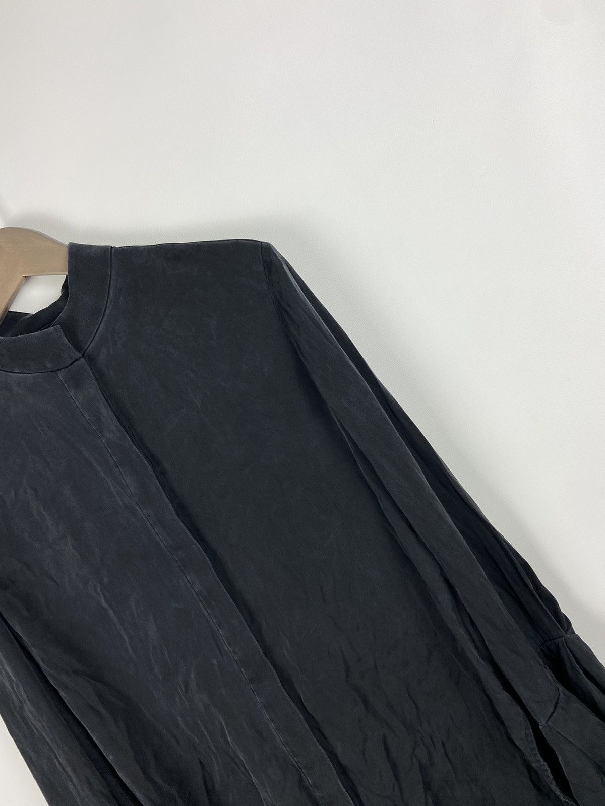 ELLERY Ellery Luxury Black Shirt Asymmetrical Long Sleeve Silk Size M / US 6-8 / IT 42-44 - 8 Thumbnail