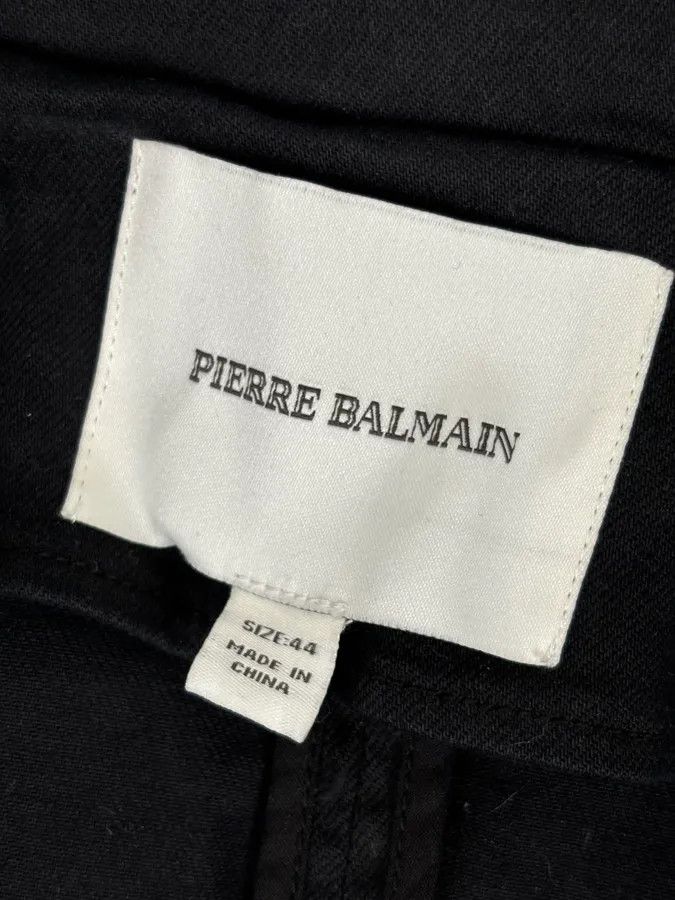 Balmain Pierre Balmain Black Double-Breasted Officer Napoleon Jacket Size US S / EU 44-46 / 1 - 10 Thumbnail