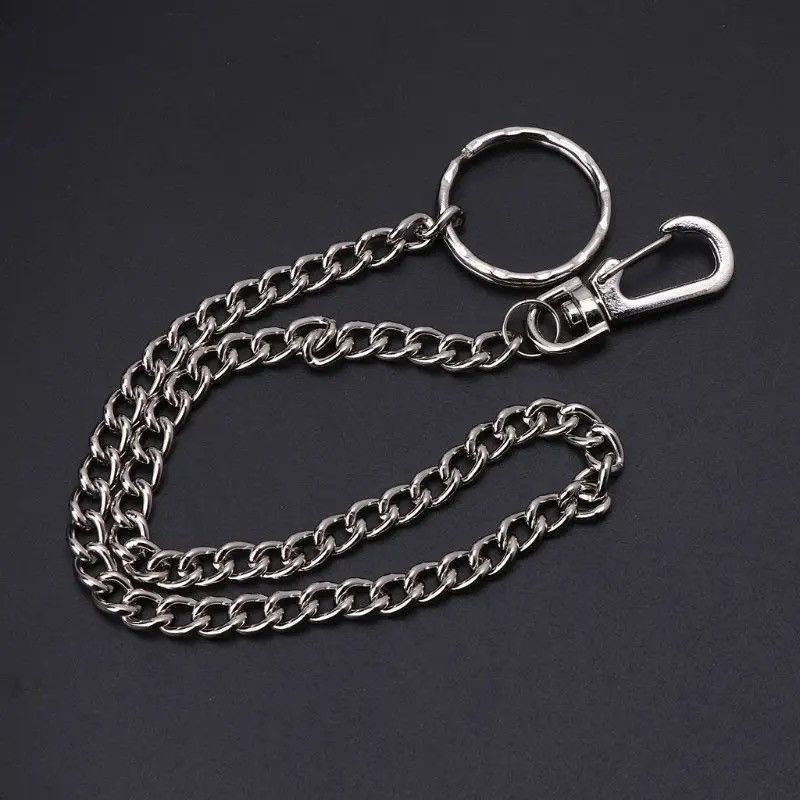 Vintage Travel Wallet Chain Heavy Duty Jeans Link Coil Leash Size ONE SIZE - 2 Thumbnail