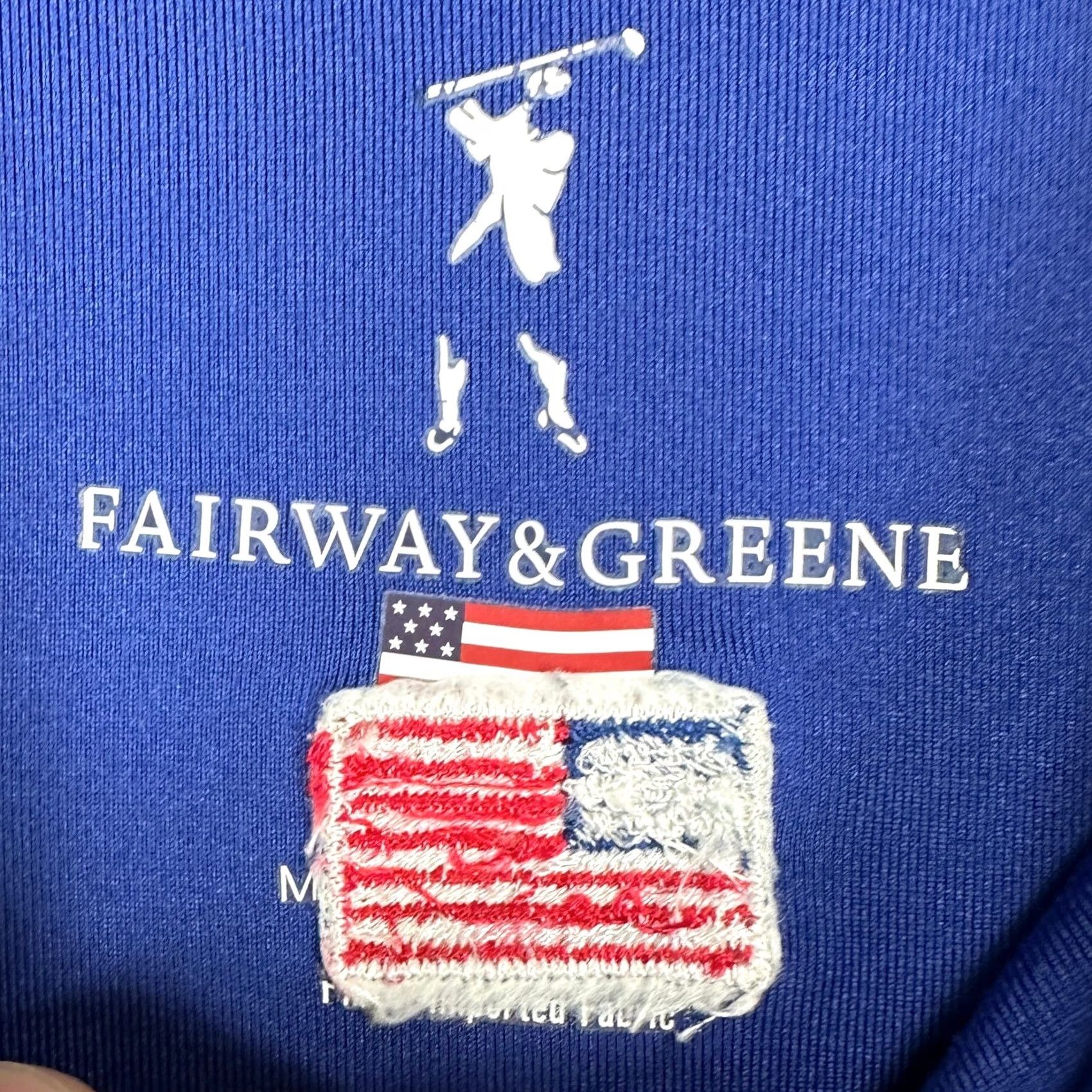 Vintage Fairway & Greene Golf Polo Shirt Men Large Blue Athletic Stretch Logo Rugby Short Sleeve Chest 47 Inches Solid Pattern VINTAGE? No (not vintage) Size US L / EU 52-54 / 3 - 3 Thumbnail