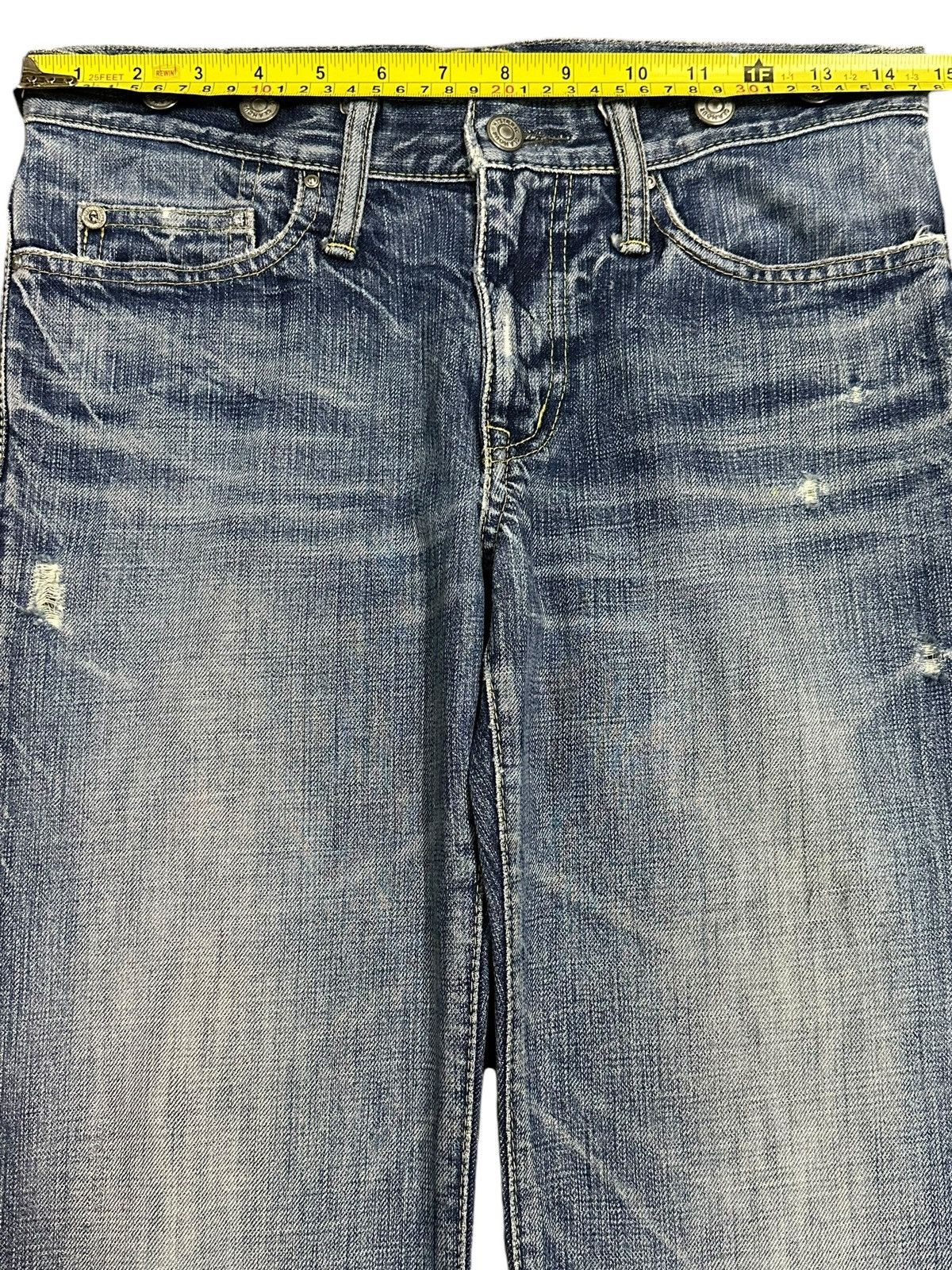 Hysteric Glamour Vintage Japan Hysteric Glamour Faded Wash Distressed Jeans Size US 29 - 12 Thumbnail