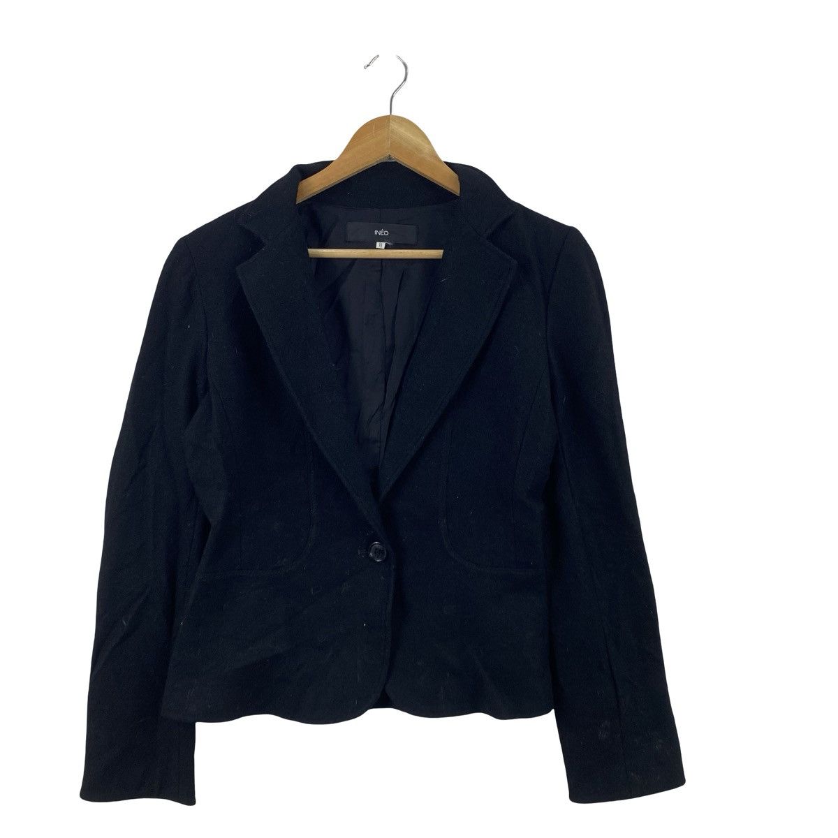 Other INÉD Cropped Tailored Blazer Jacket Single Button Smart Size S / US 4 / IT 40 - 5 Thumbnail