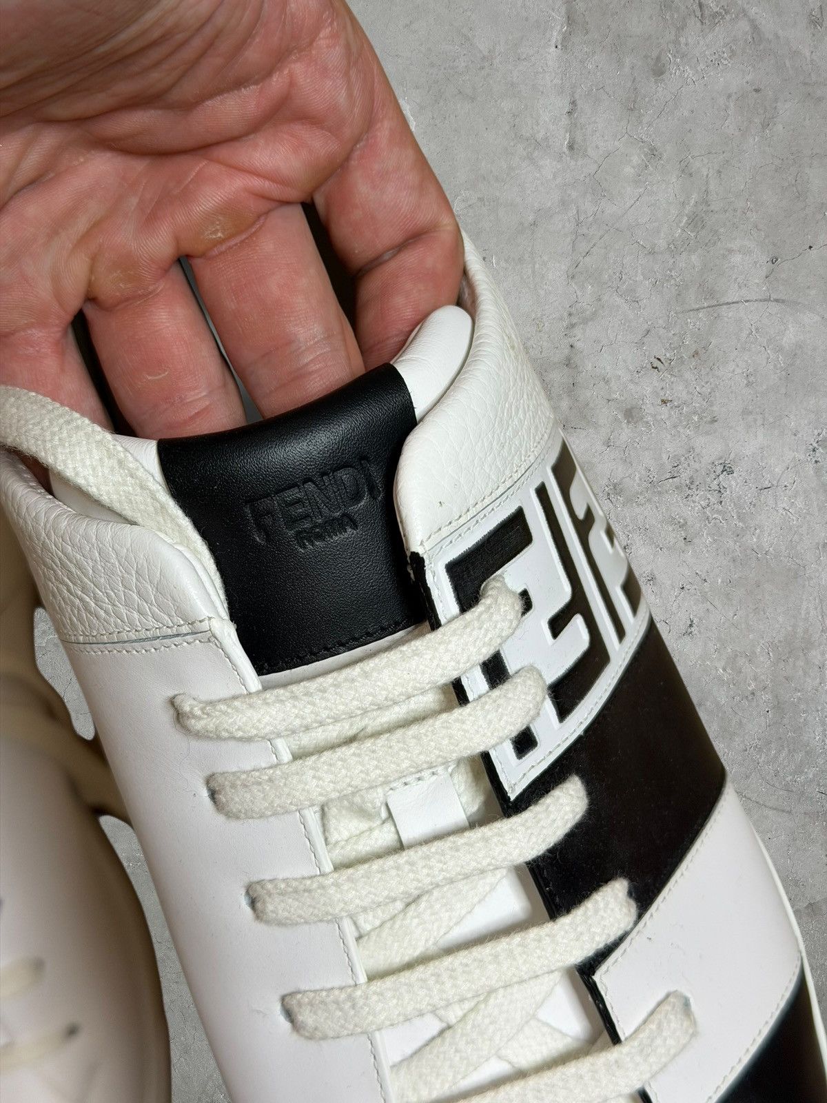 Fendi Fendi Leather Sneakers Size US 11 / EU 44 - 5 Thumbnail