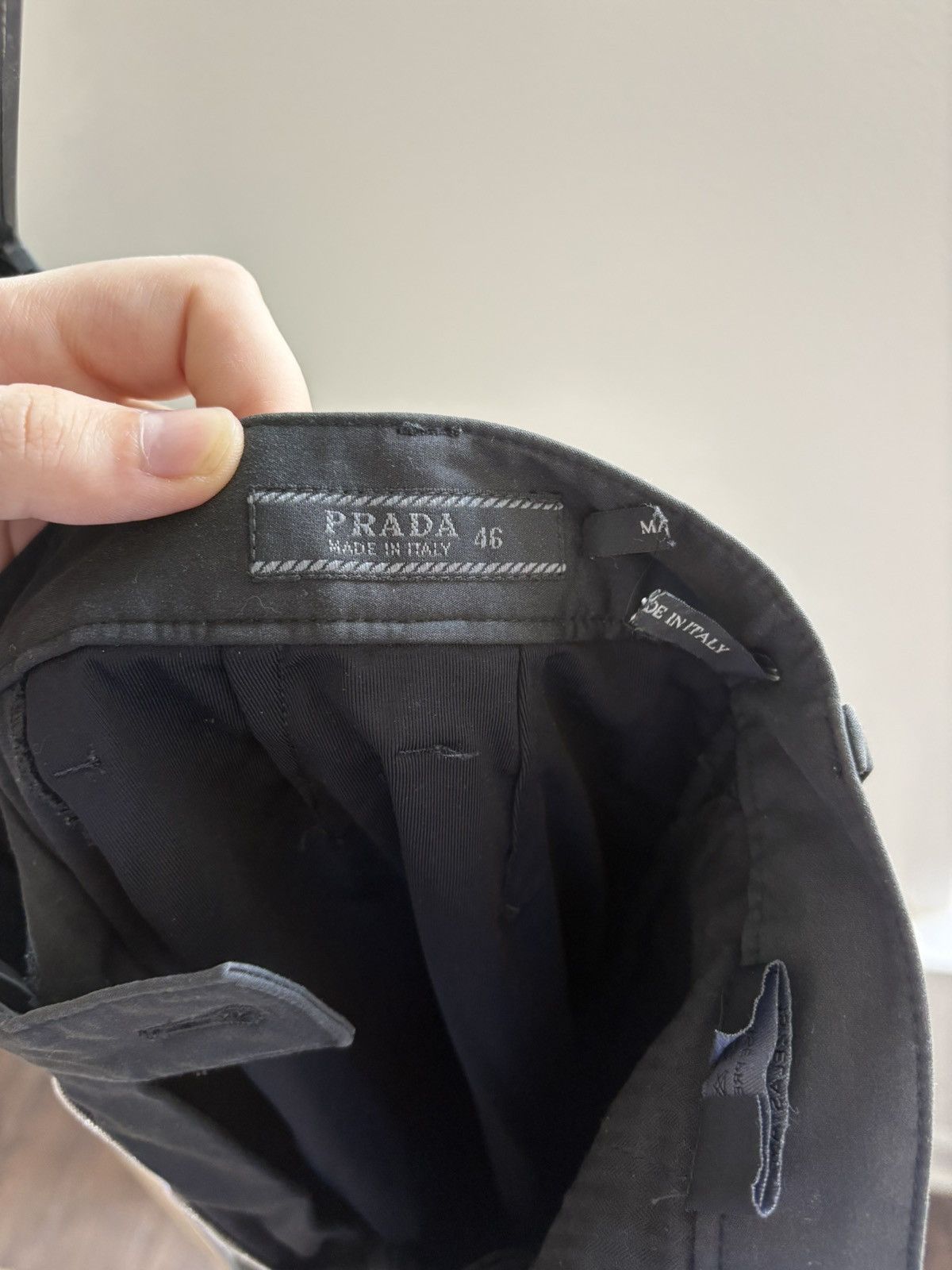 Prada Black Ankle Zipper Pants metal buckle Size US 30 / EU 46 - 7 Thumbnail