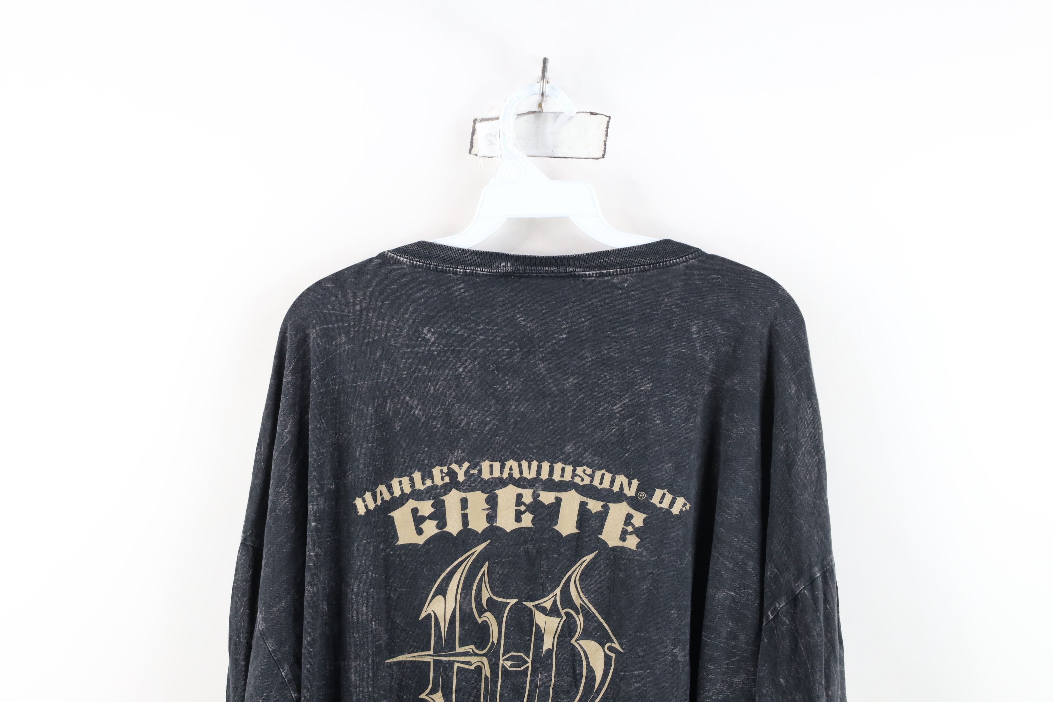 Harley Davidson Vintage Y2K Harley Davidson Wash Long Sleeve T-Shirt USA Size US XXL / EU 58 / 5 - 14 Thumbnail