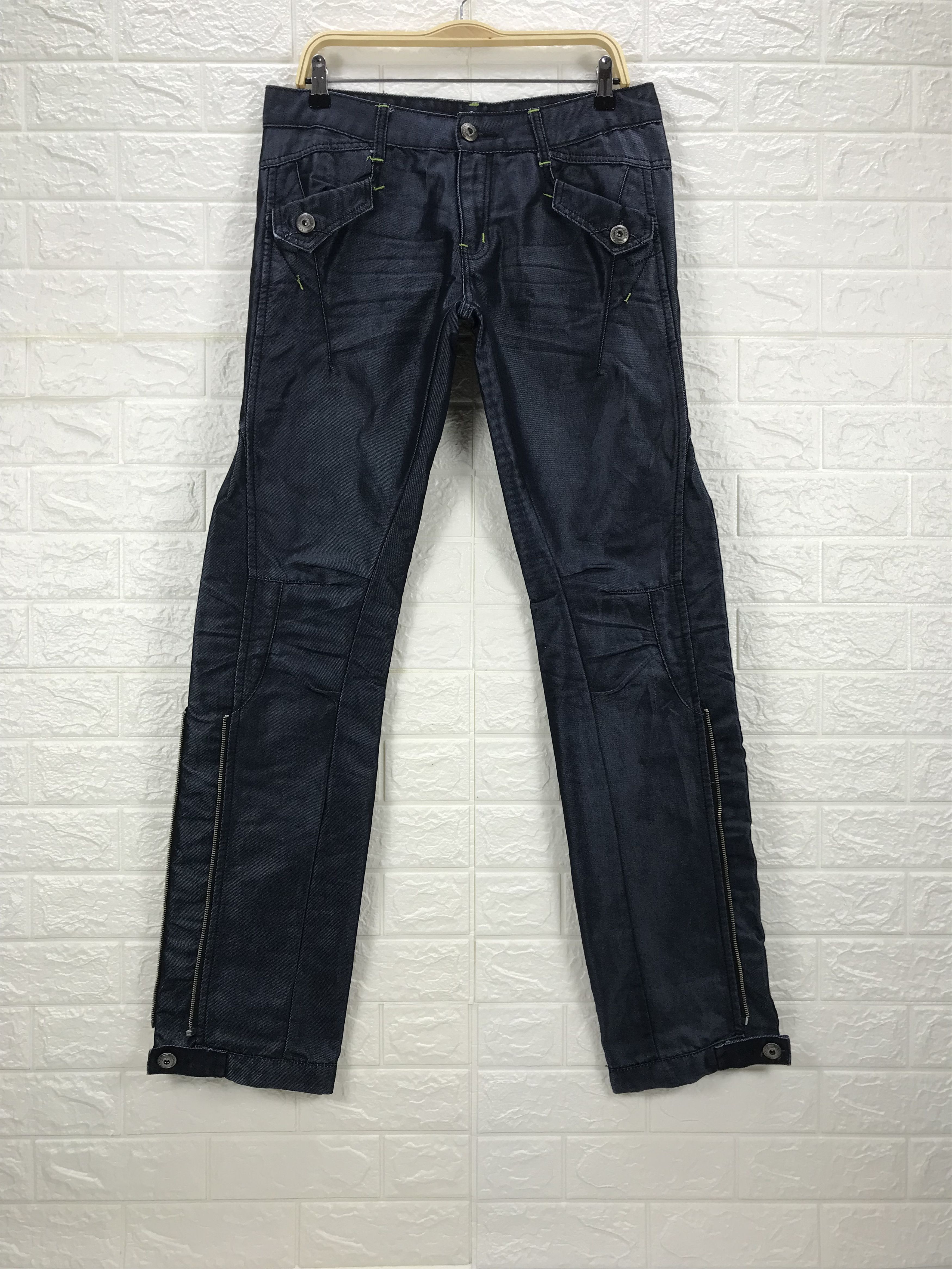 Japanese Brand Japanese Concert Club Multi Zipper Jeans Size US 34 / EU 50 - 1 Thumbnail