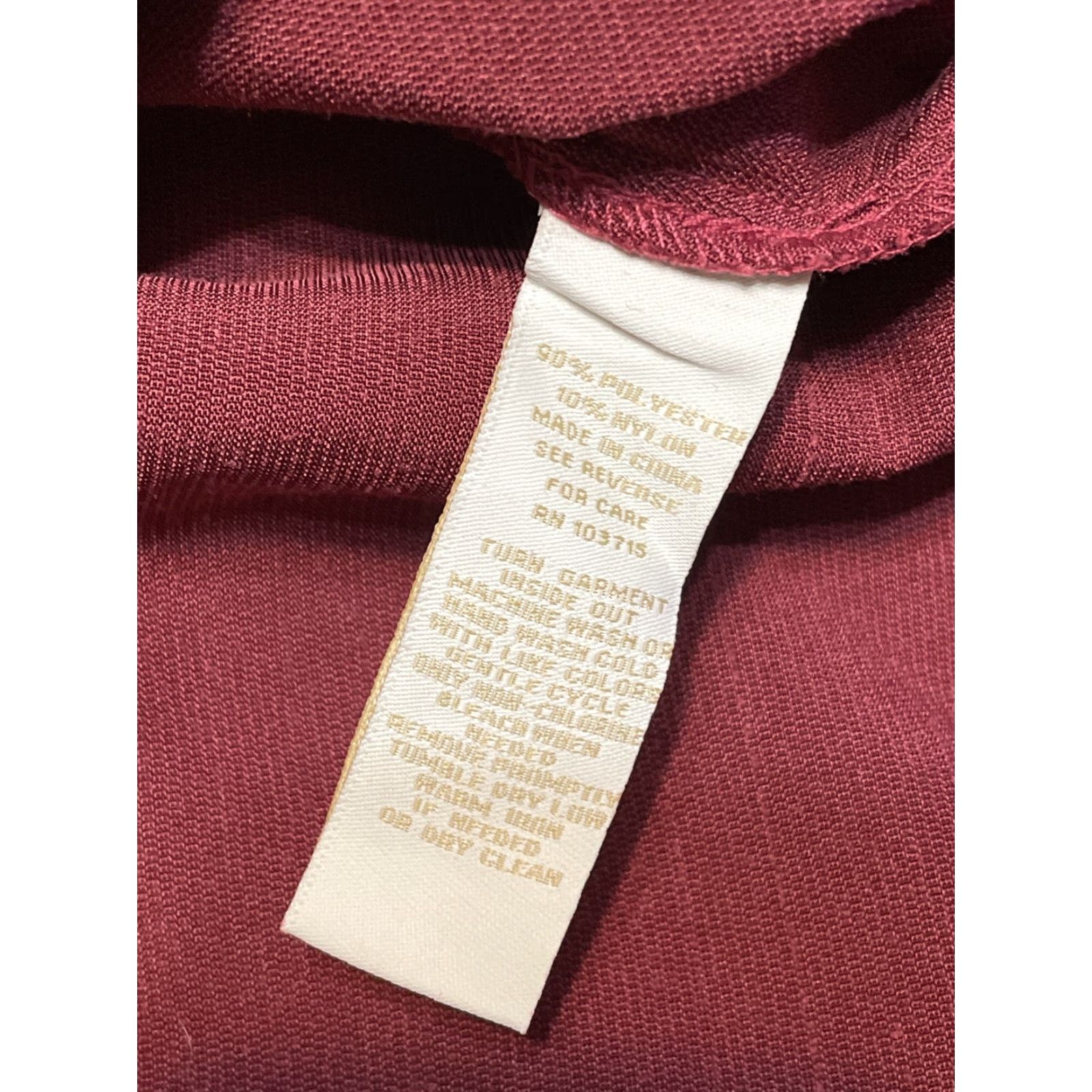 Hope Hope & Harlow Dress Red Corduroy Front Zip SZ 10 Size L / US 10 / IT 46 - 3 Thumbnail